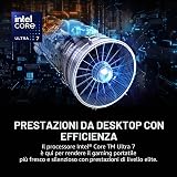 MSI Vector 16 HX AI 16" 144Hz FHD+ Notebook per videogiochi: Intel Core Ultra 7-255HX, NVIDIA Geforce RTX 5070Ti, 16 GB DDR5, 512 GB NVMe SSD, Thunderbolt 5, Wi-Fi 6E, Win 11 Home: Cosmo Gray A2XWHG-2 - 3