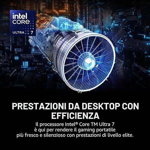 MSI Vector 16 HX AI 16" 144Hz FHD+ Notebook per videogiochi: Intel Core Ultra 7-255HX, NVIDIA Geforce RTX 5070Ti, 16 GB DDR5, 512 GB NVMe SSD, Thunderbolt 5, Wi-Fi 6E, Win 11 Home: Cosmo Gray A2XWHG-2 - 3