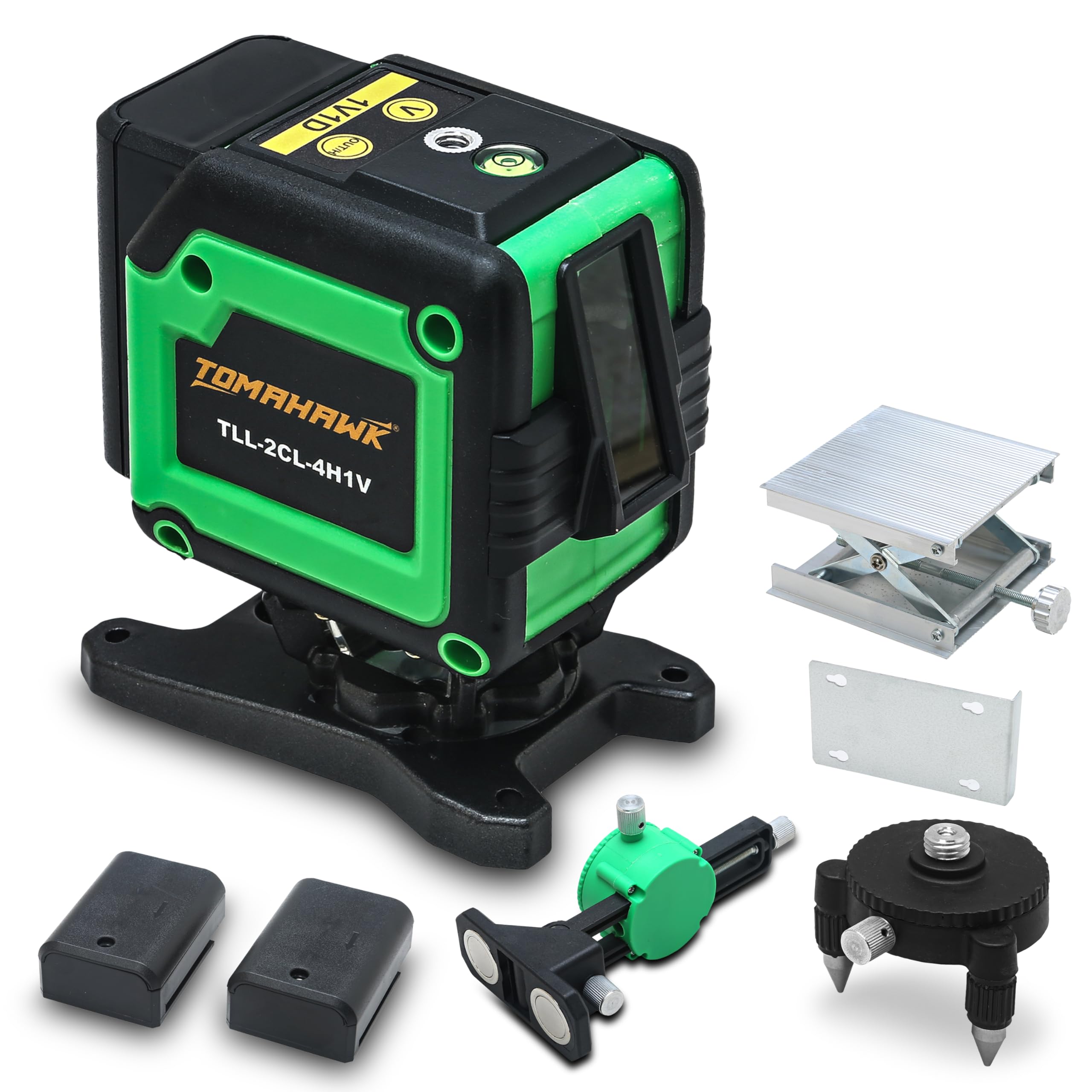 TOMAHAWK® TLL-2CL-4H1V 2 Line Green, Self-Leveling Laser Level - 25 meter (82 Feet) Cross Line Leveller with Horizontal and Vertical, Magnetic Bracket for Home Building, Construction, DIY (B0D1G933GJ) Amazon Price History, Amazon Price Tracker