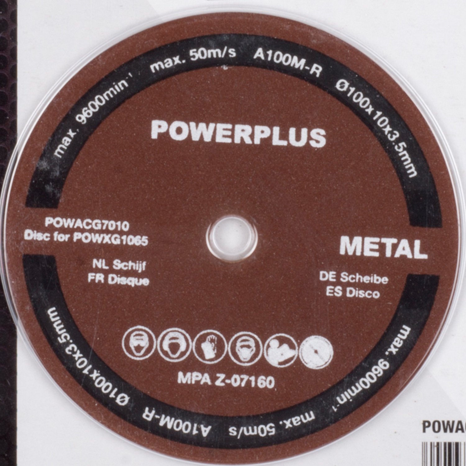 POWERPLUS POWACG7010 - Disco para afilador de cadenas