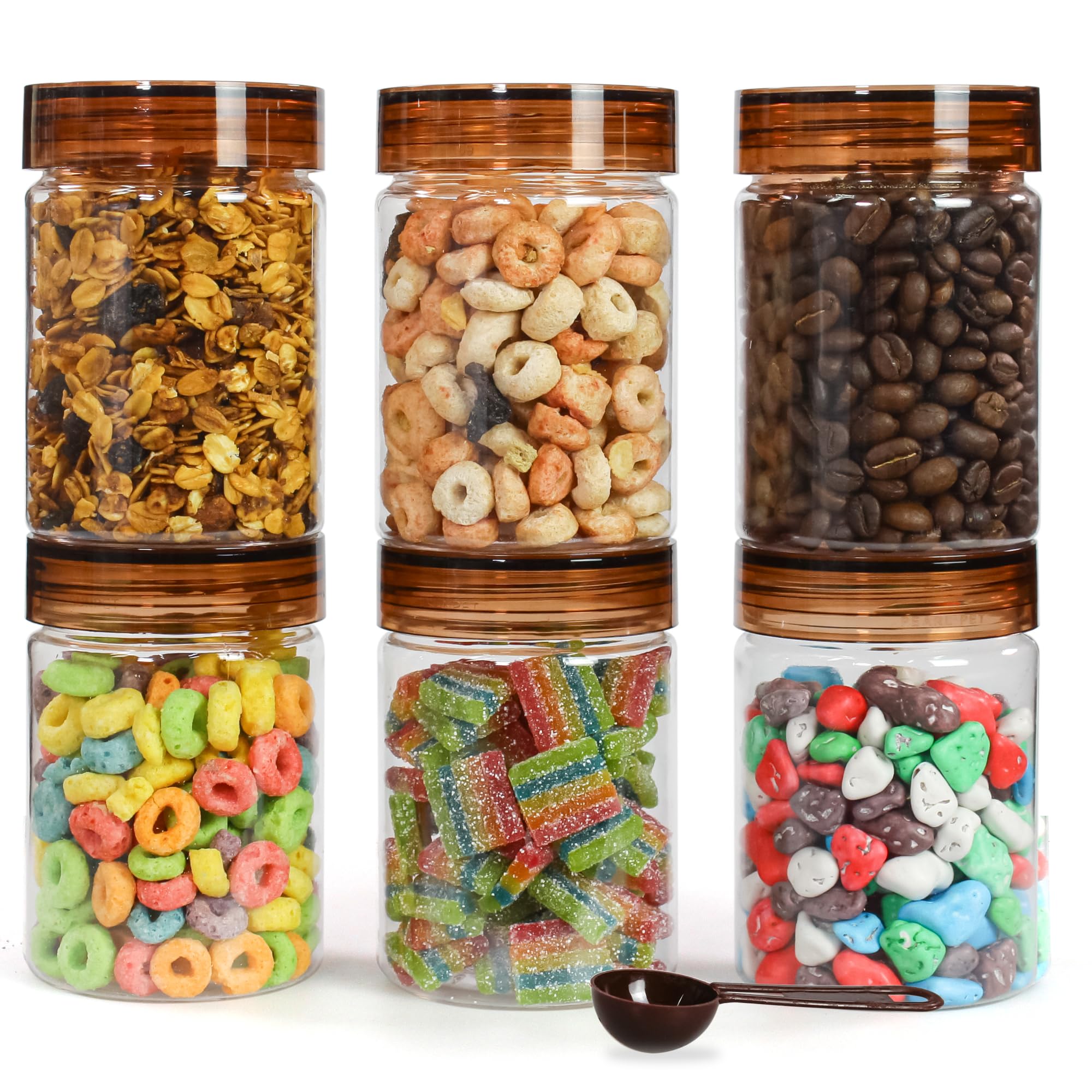 See full amazon price history chart for PEARLPET Tiffany Plastic Containers for Kitchen Storage | Plastic Container Set with Spoon | BPA-Free, Stackable Jars | Brown,300 ML (Set of 6) PEARLPET Tiffany Plastic Containers for Kitchen Storage | Plastic Container Set with Spoon | BPA-Free, Stackable Jars | Brown,300 ML (Set of 6) (B0CBSDLB37) Amazon Price History, Amazon Price Tracker