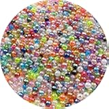 Pinhoollgo 1000pcs 6mm Acrylic Round Beads AB Colors Acrylic Beads Round Spacer Beads with Hole for DIY Bracelet Necklace Jewelry Making Supplies Handmade Craft(Mixed Colors)