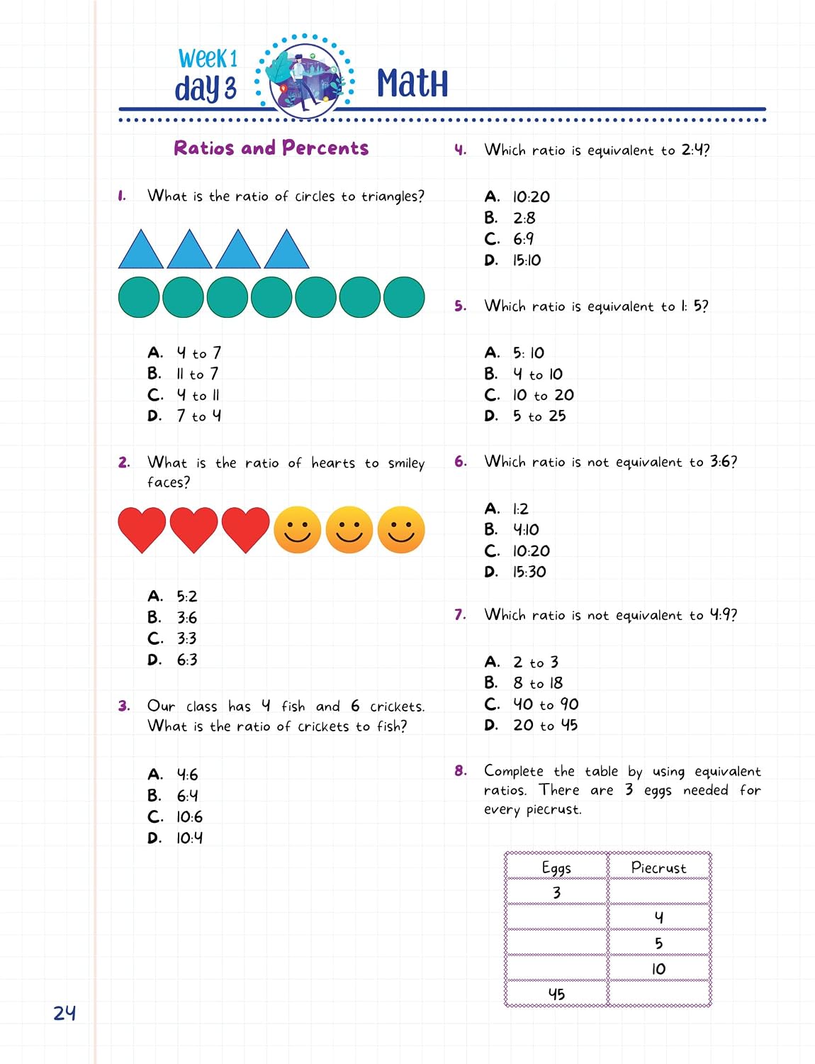Kids Summer Academy by ArgoPrep - Grades 6-7: 8 Weeks of Math, Reading, Science, Logic, Fitness and Yoga | Online Access Included | Prevent Summer Learning Loss