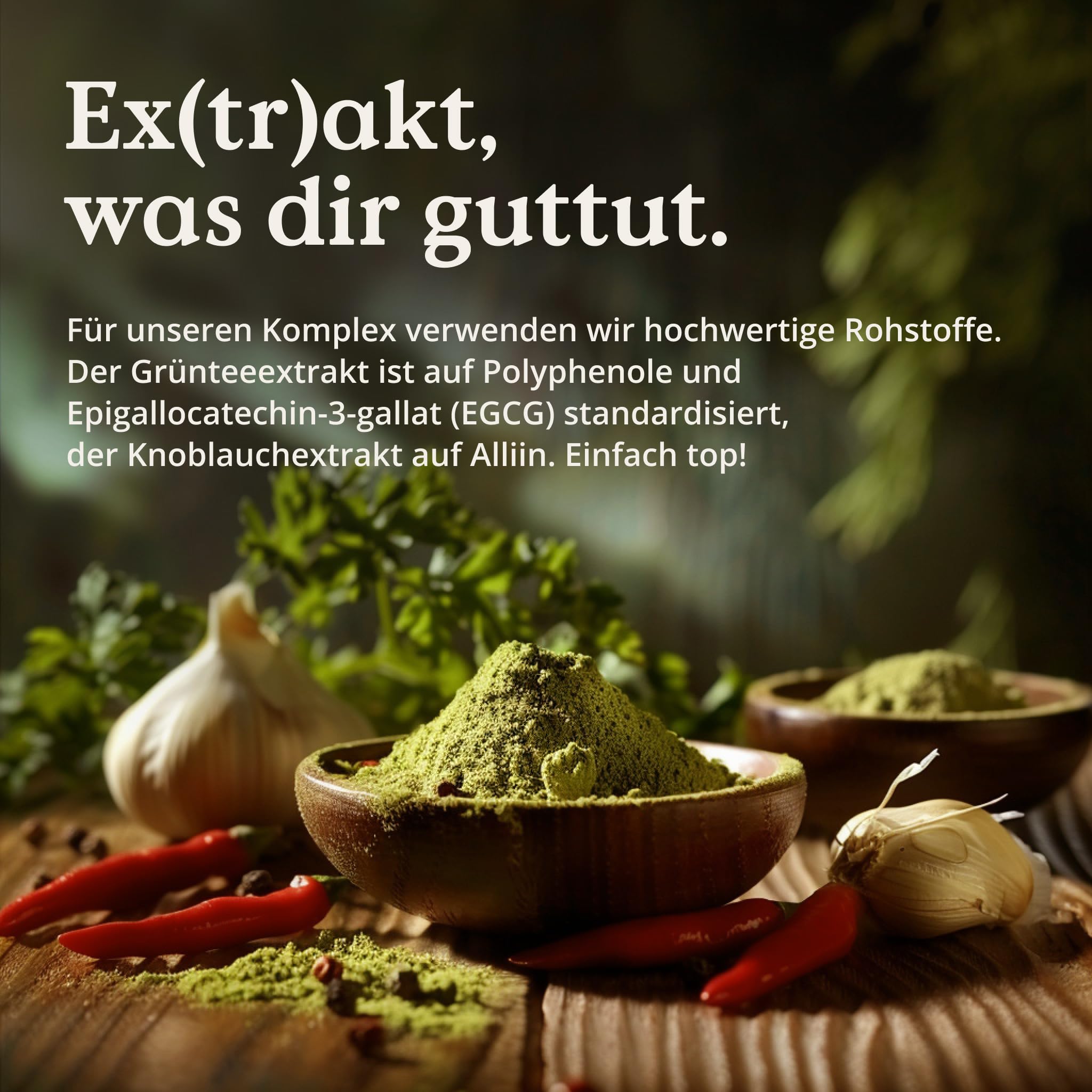 NATURE LOVE® Stoffwechsel Komplex – 120 Kapseln – Grünteeextrakt, Zink, Chrom, Vitamin B6, Cayennepfeffer und Cholin – hochdosiert, vegan