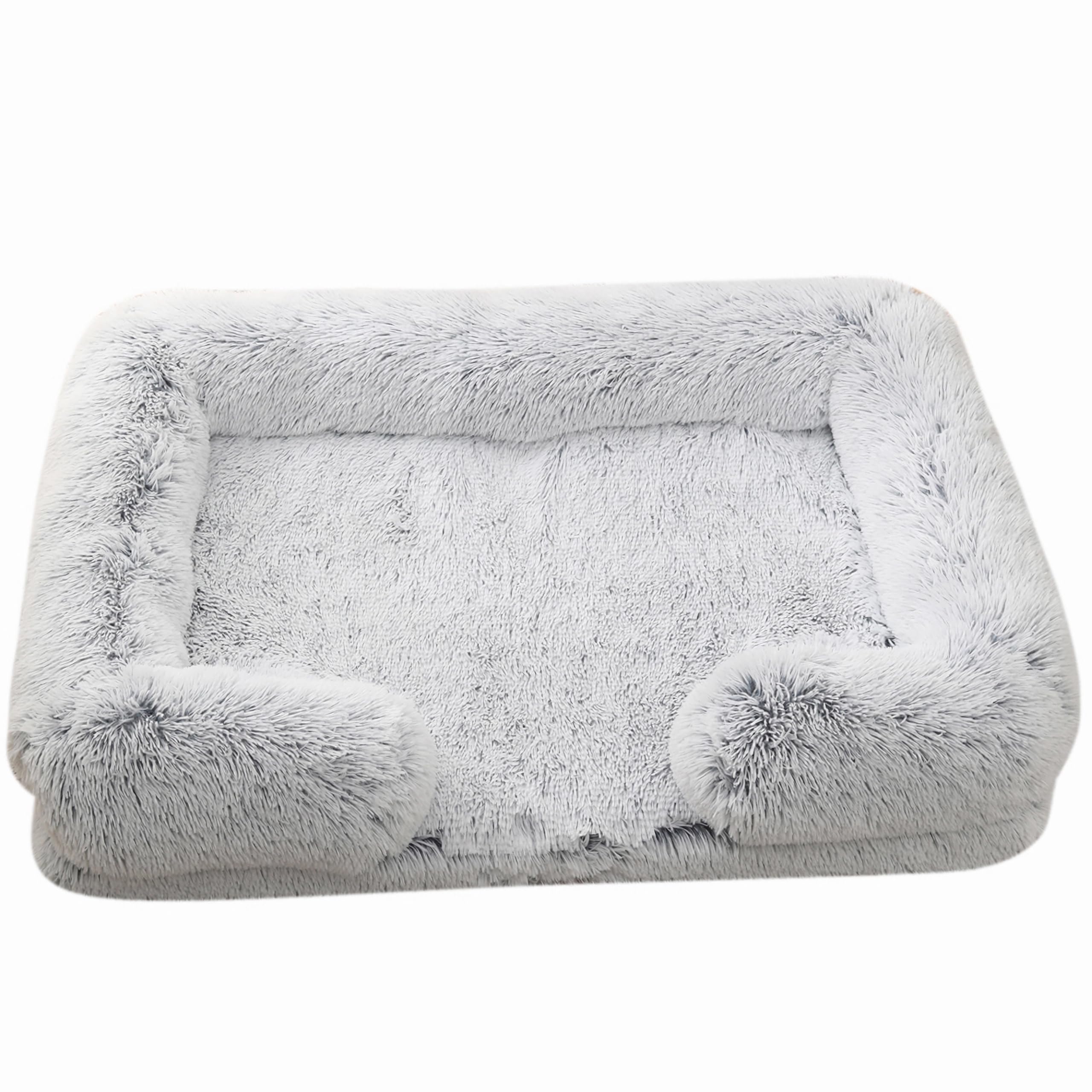 FeskyLuxurious Plush Large Dog Bed/Couch-Dog Bed Medium Size Dog– Comfortable Pet Furniture for Cats and Dogs Extra Large Dog Bed