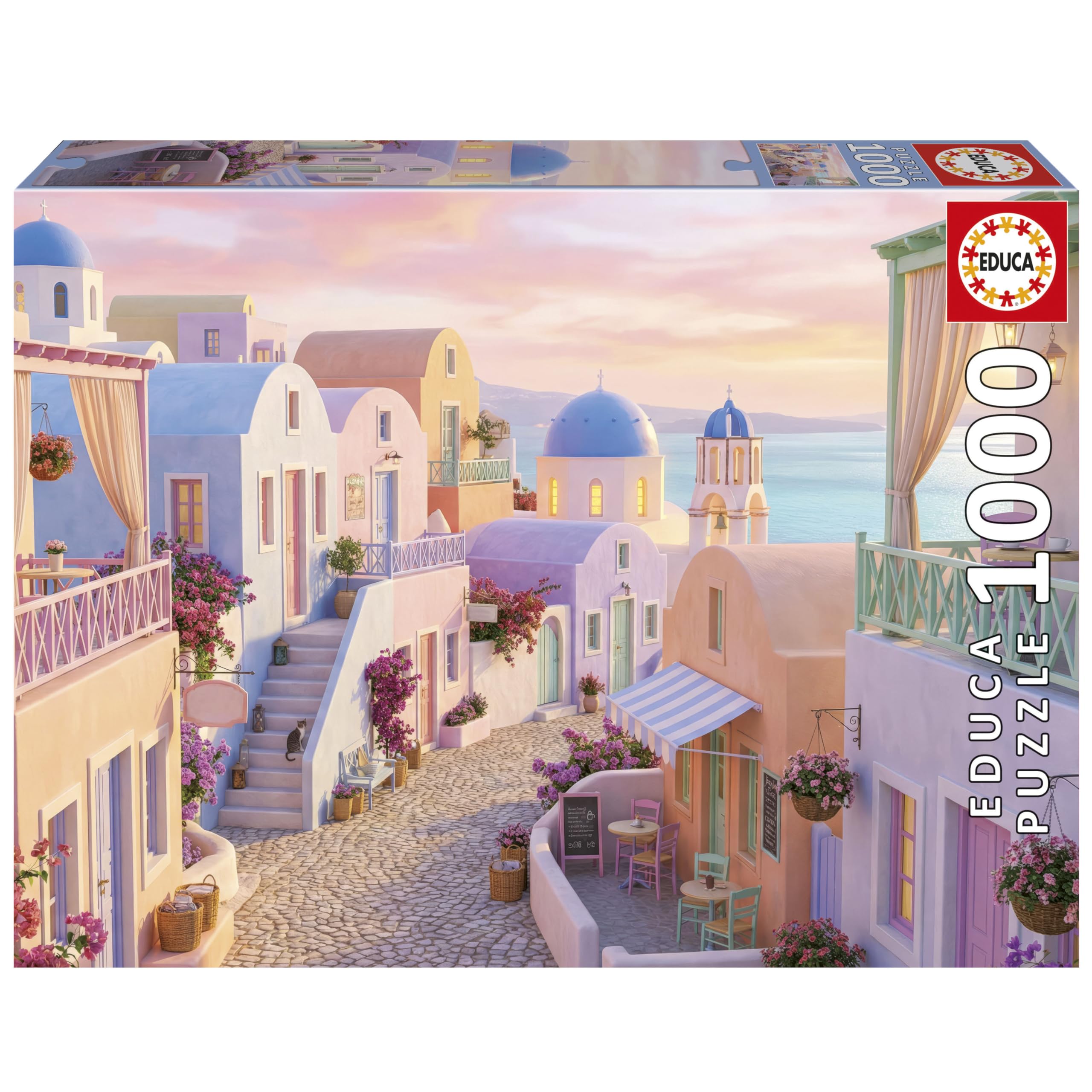 Educa - Puzzle de 1000 Piezas para Adultos | Santorini de Ensueño | Medidas: 68 x 48 cm | A Partir de 14 años (20566)