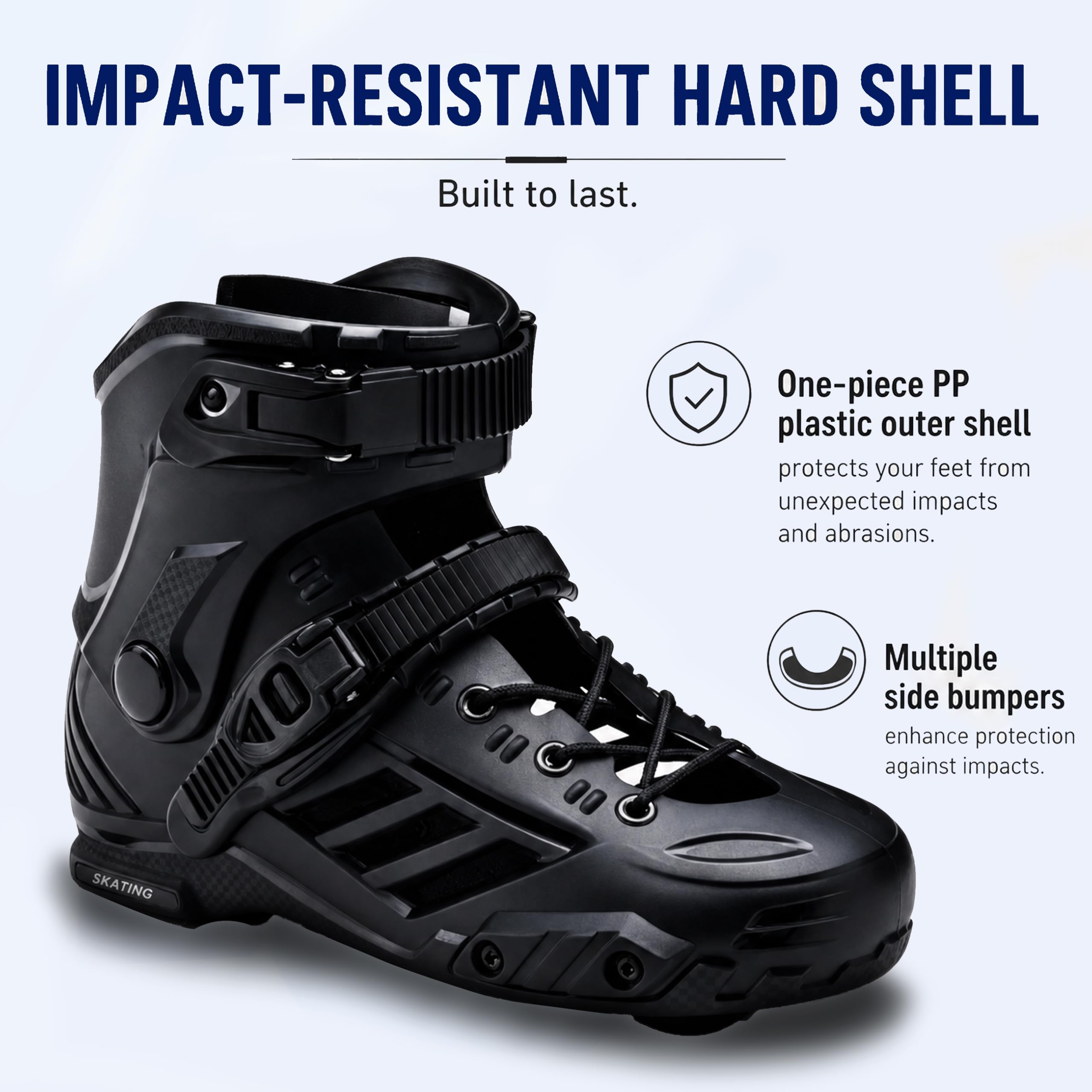 SKTYEE - Patines en línea de 3 ruedas para hombres y mujeres, patines profesionales para adultos, cómodos y transpirables con forro lavable, principiante, negro