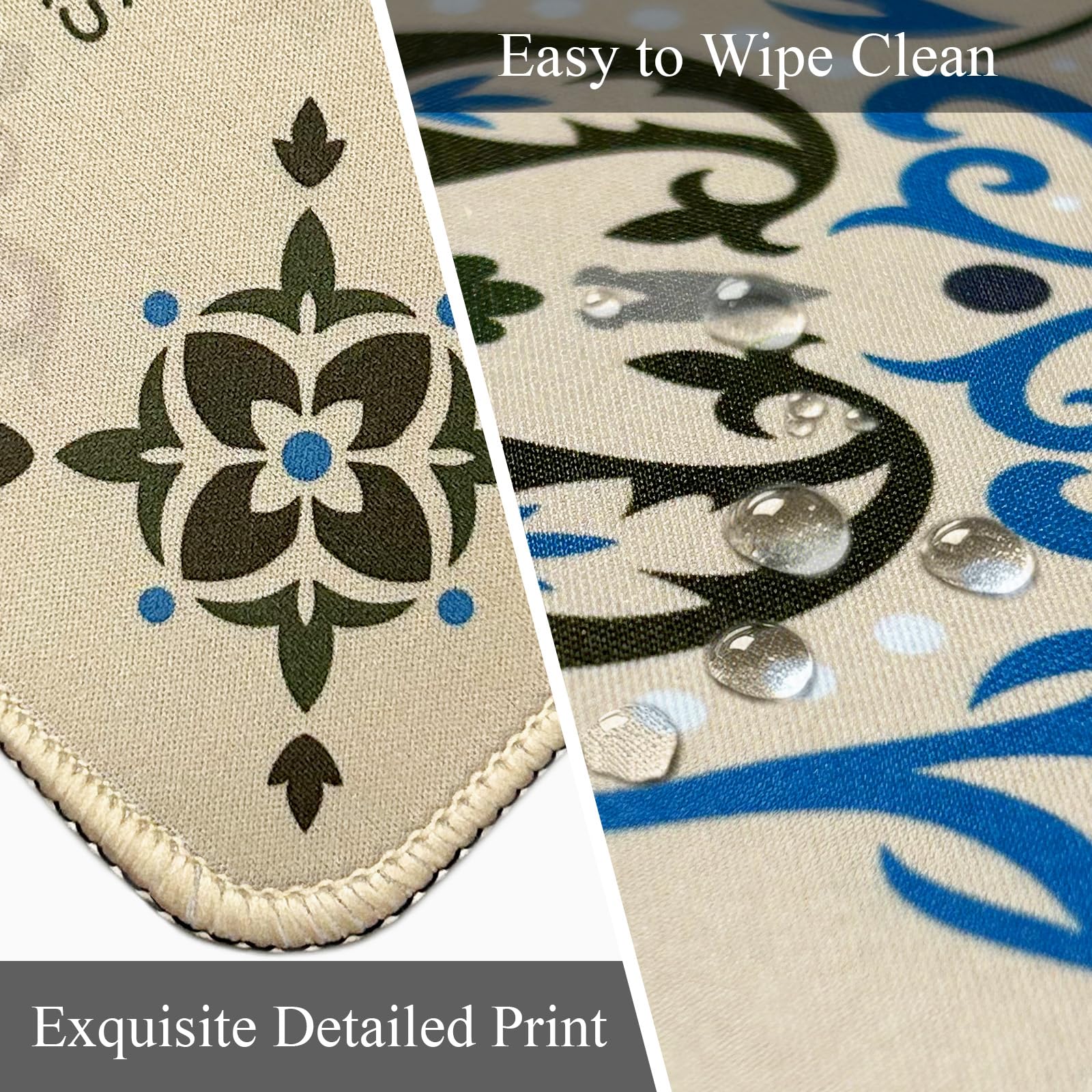 Tapis de Mahjong avec règles 82,5 x 82,1 cm, tapis de jeu antidérapant avec réduction du bruit avec sac de transport, housse de table pliable pour cartes de poker Mahjong, jeux de société