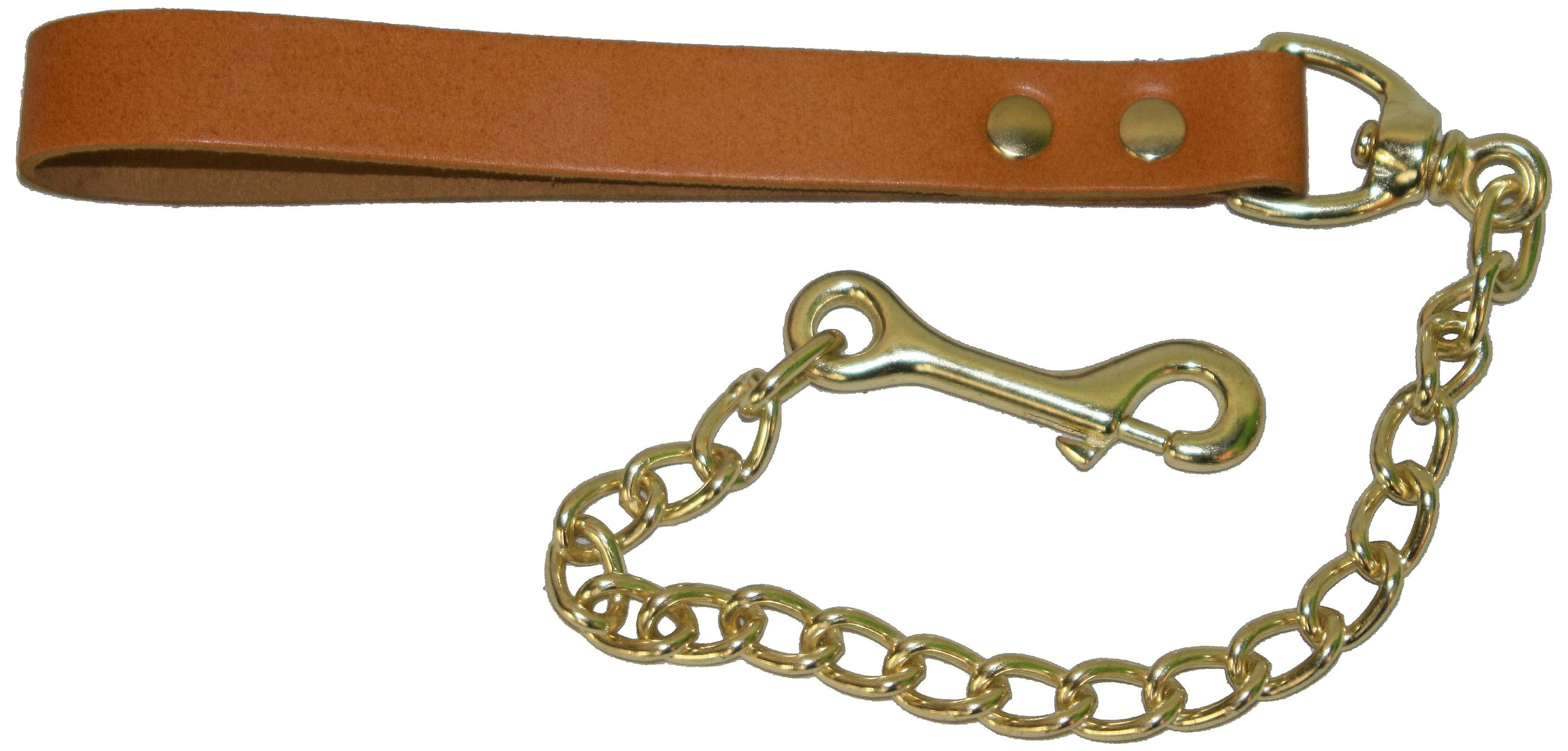 BBD Bull Terrier/ Mastiff Chain Lead, 38-inch, Tan