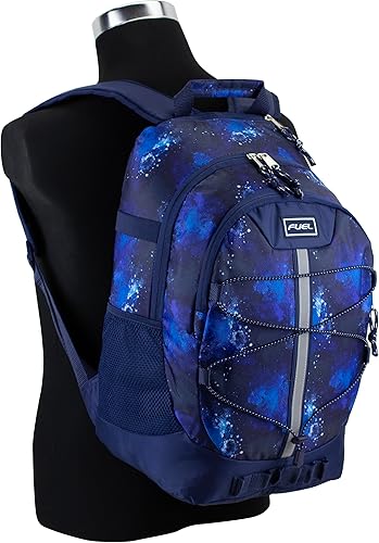 Miniatura 7 de FUEL Mochila de senderismo para mujeres y hombres, Terra Sport, viajes, universidad, gimnasio, trabajo con funda para laptop, Bungee, 18 pulgadas,