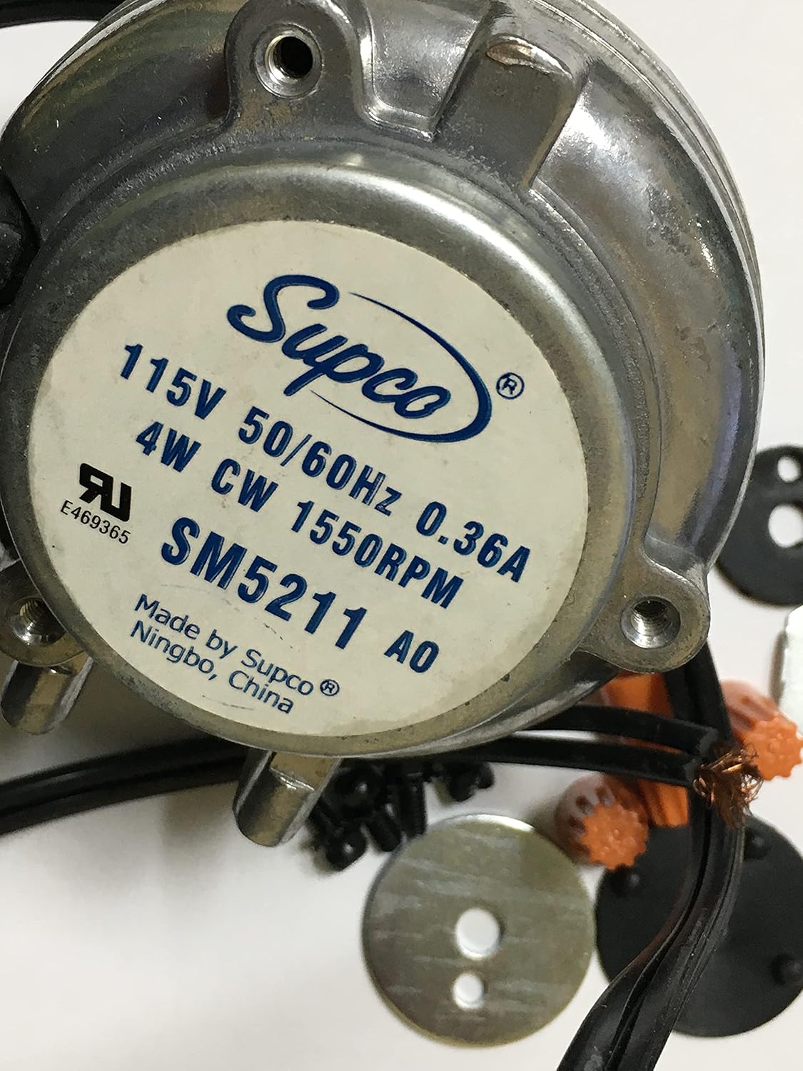 WR60X187 REFRIGERATOR CONDENSER FAN MOTOR REPLACEMENT 2W CW 1550RPM