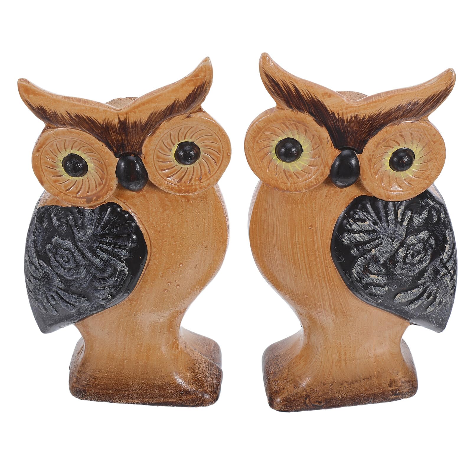 Figurines de hiboux de jardin UKCOCO pour une table extérieure zen