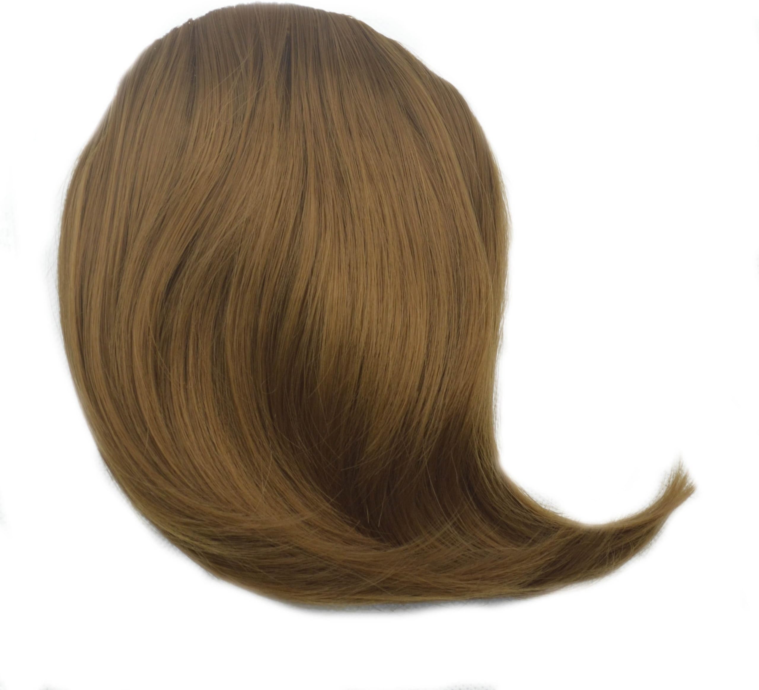 OneDor® Side Swept Clip in Clip on Hair Bang Hair Extension Hair Piece (27#-Strawberry Blonde)