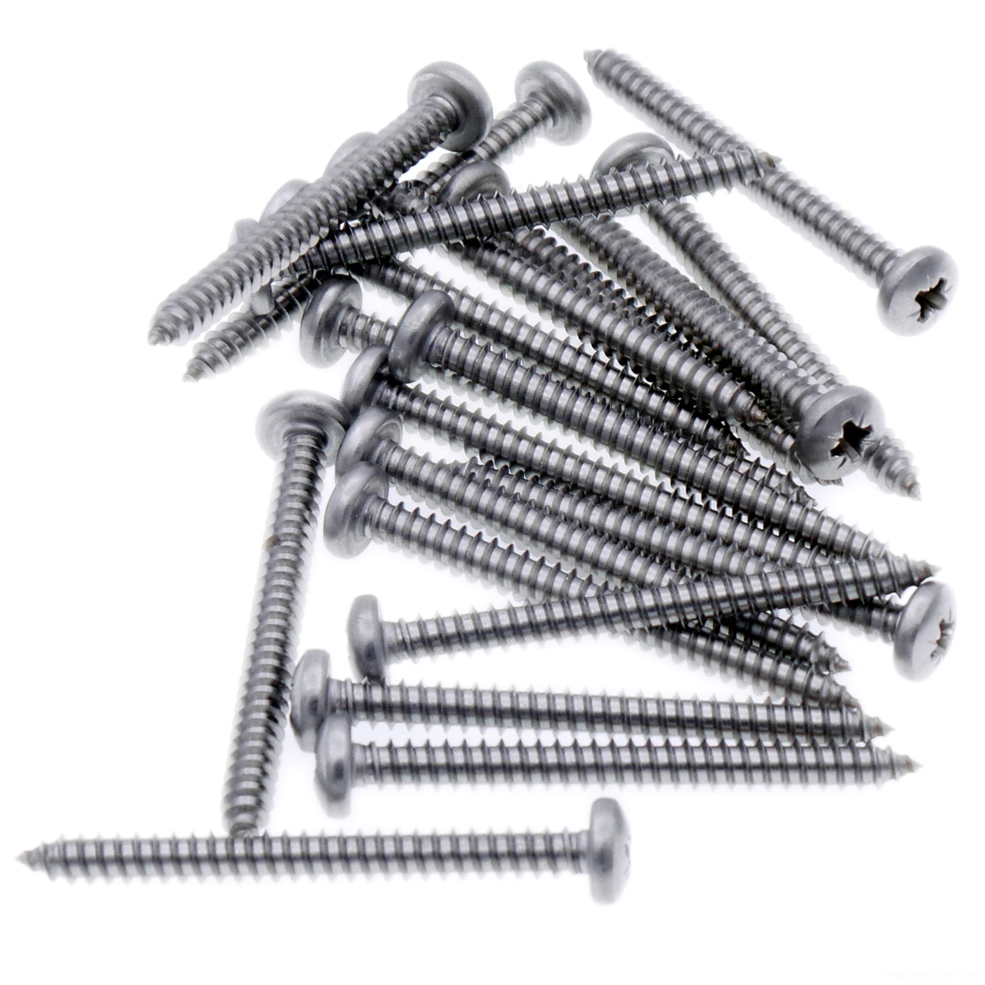Singularity Supplies No.12 X 0.5 (5.5Mm X 13Mm) Pozi Pan Self-Tapping Screw - Stainless Steel (A2) (Pack Of 20)