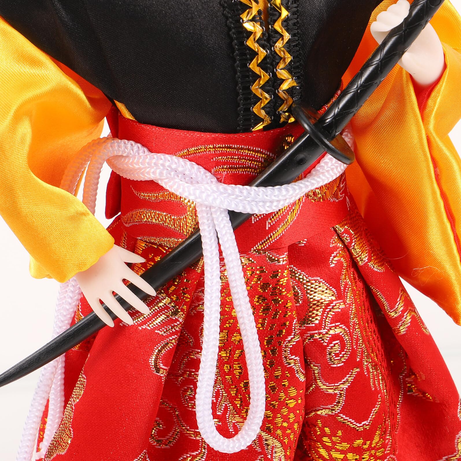 Muñeca Samurái Japonesa de Tela, Figura Decorativa Tradicional