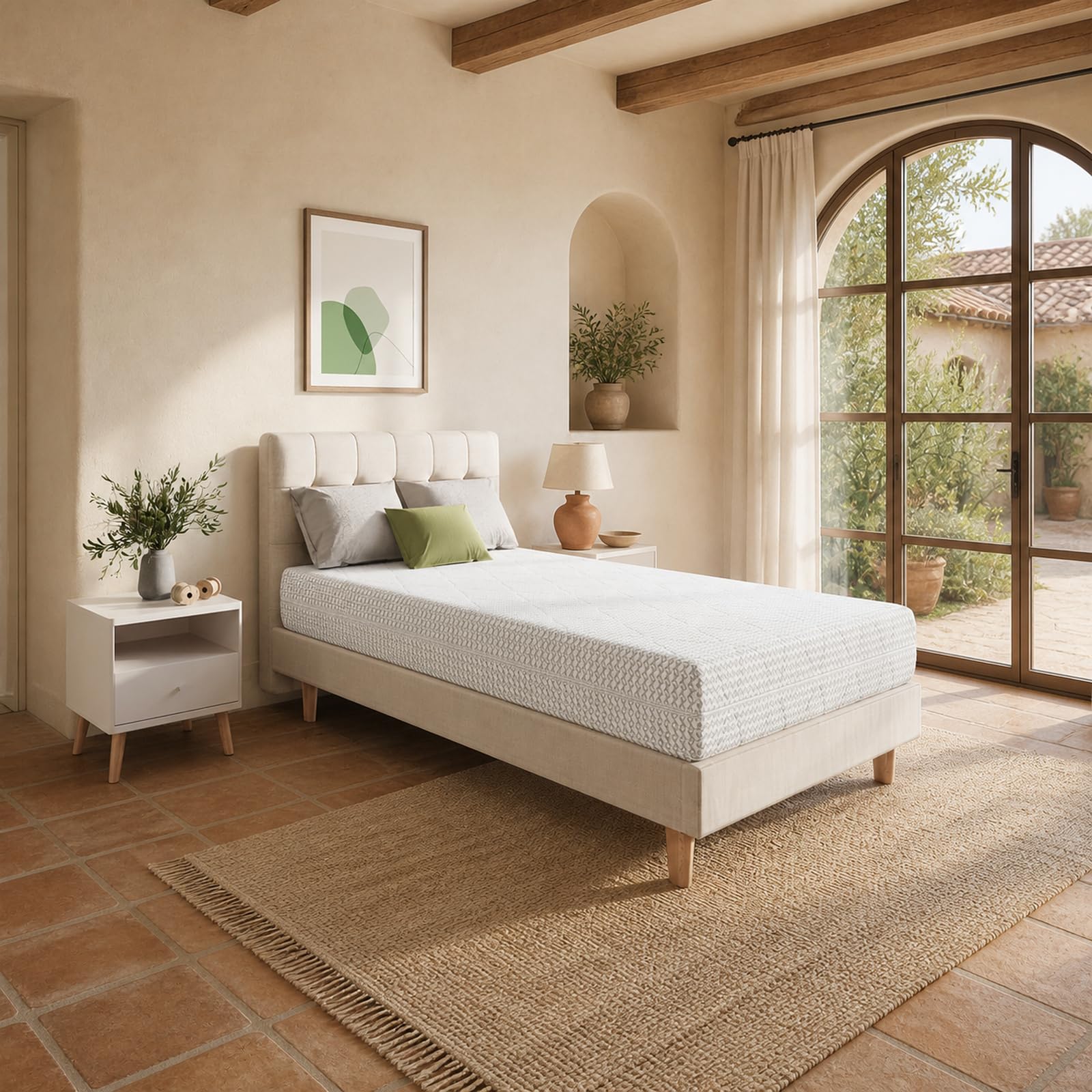 Novilla Colchón Muelles Ensacados 150x190 Altura 24cm Certifie Oeko-Tex