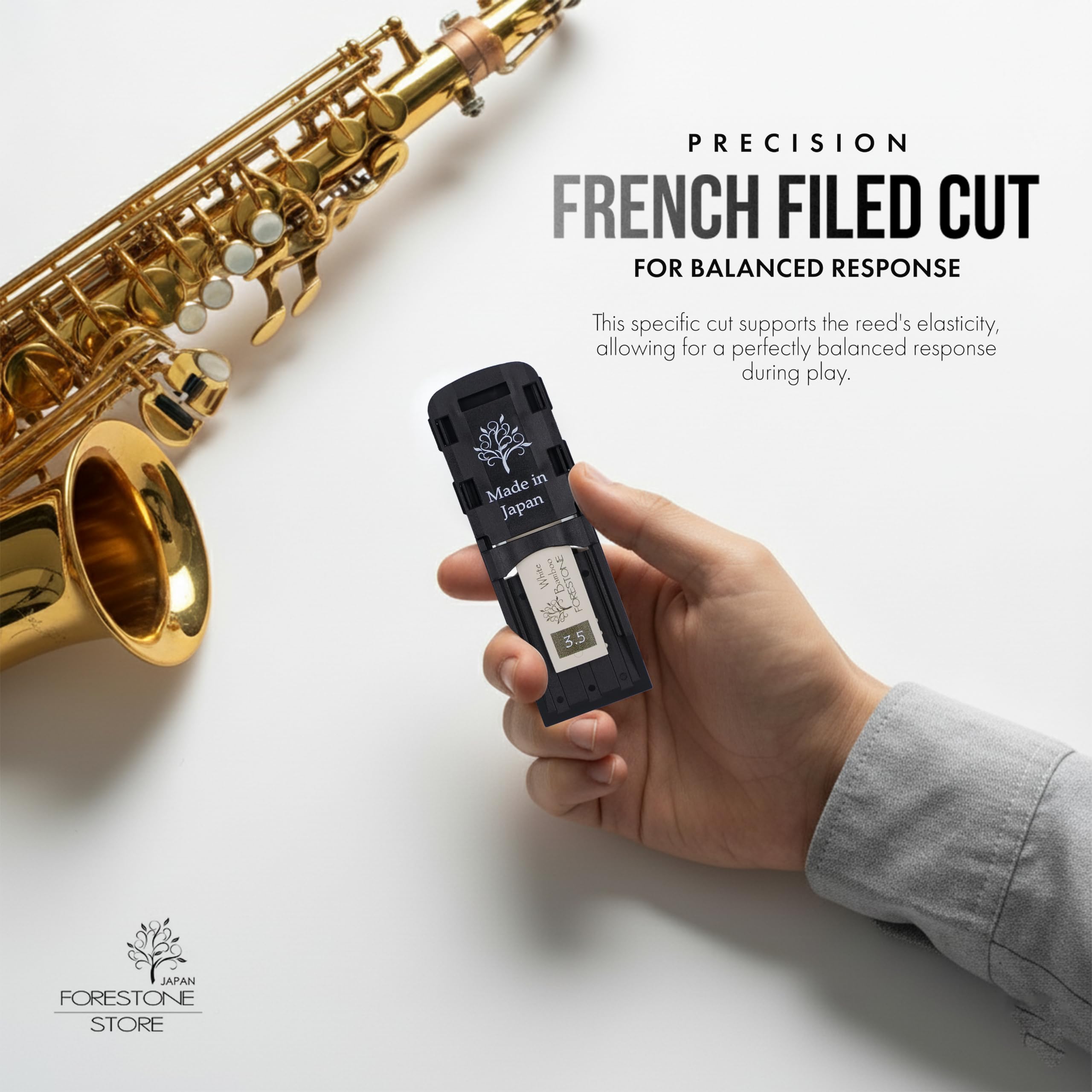 Forestone White Bamboo Clarinet Hoja Clarinet - Japón - Bambú (3.5)