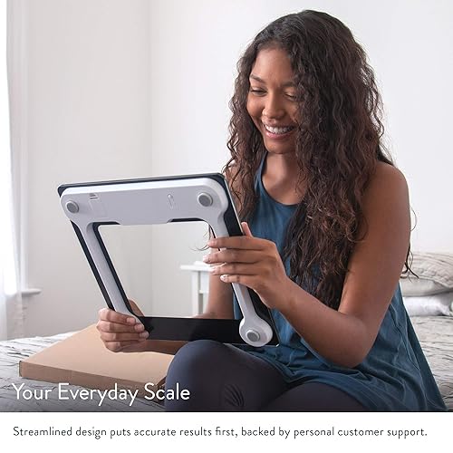 Miniatura 2 de Greater Goods Báscula de baño de peso digital pantalla brillante báscula de vidrio precisa antideslizante y resistente a los arañazos peso corporal