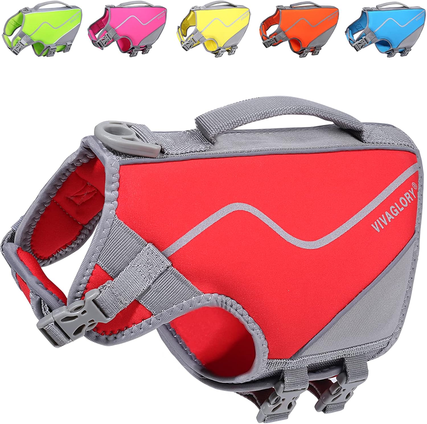 Vivaglory Small Dog Life Jacket, New Neoprene Sports Style