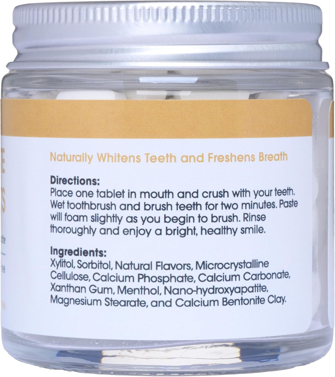 Toothpaste Tablets – Vanilla Mint | Nano Hydroxyapatite Toothpaste Tablets Chewable | Fluoride Free l 90 Tabs