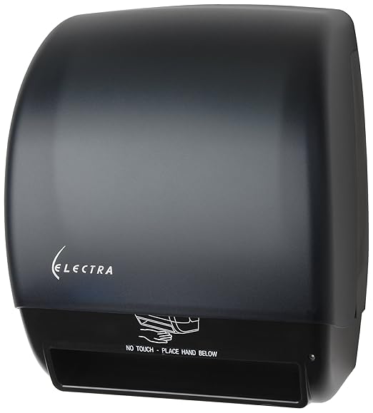 Palmer Fixture TD024502P Electra Touchless Roll Towel Dispenser, Black