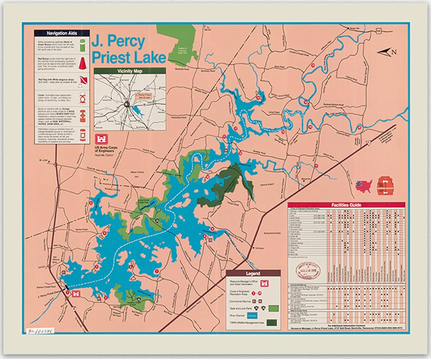 Master GMD J Percy Priest Lake Travel Posters Wall Art / J