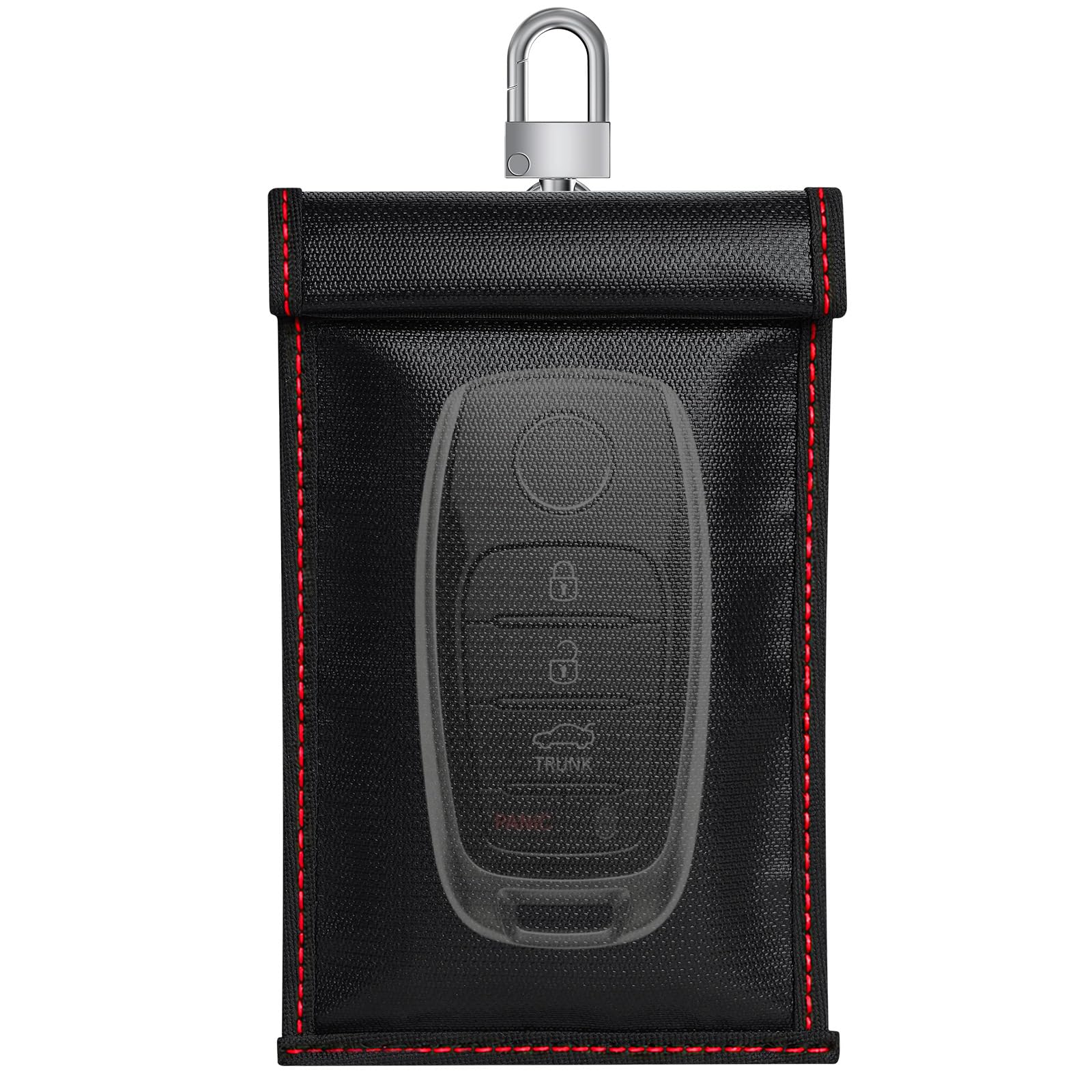 Photo 1 of ocuvaep Faraday Pouch - Red, Anti-Theft Key Fob Signal Blocker