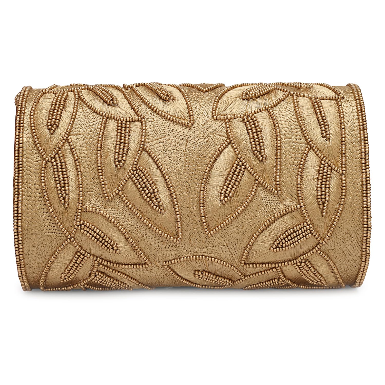 LONGING TO BUY Pochette da donna con perline floreali e tracolla