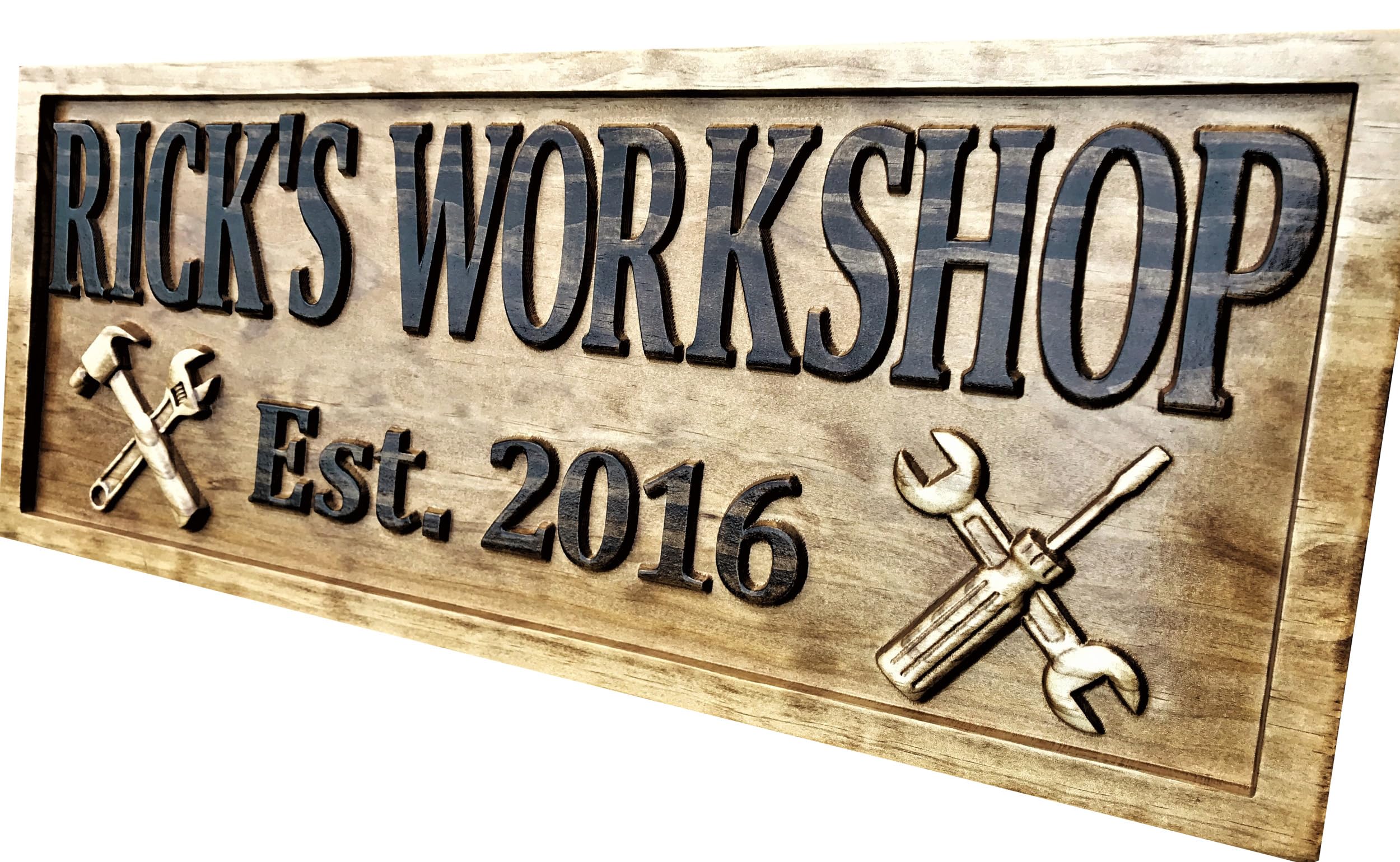 - Custom Workshop Sign Wooden Gifts for Men Gifts For Him Husband Gift Custom Garage Sign Wooden Shop Sign Personalized Man Birthday Fathers Day Gift