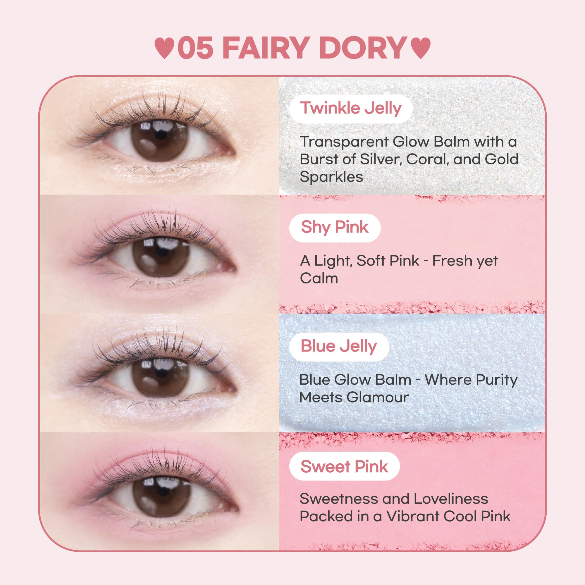 COLORGRAM TINTIN DORY EYESHADOW PALETTE 05 FAIRY DORY | 4 Color Compact Palette with Silky Smooth Texture | Travel-Friendly Collectible with Vibrant Shades | Ideal for Daily Glam or Bold Looks | Vibrant Shades, Silky Smooth Texture, Travel-Friendly, Daily Glam, Bold Looks, Collectible