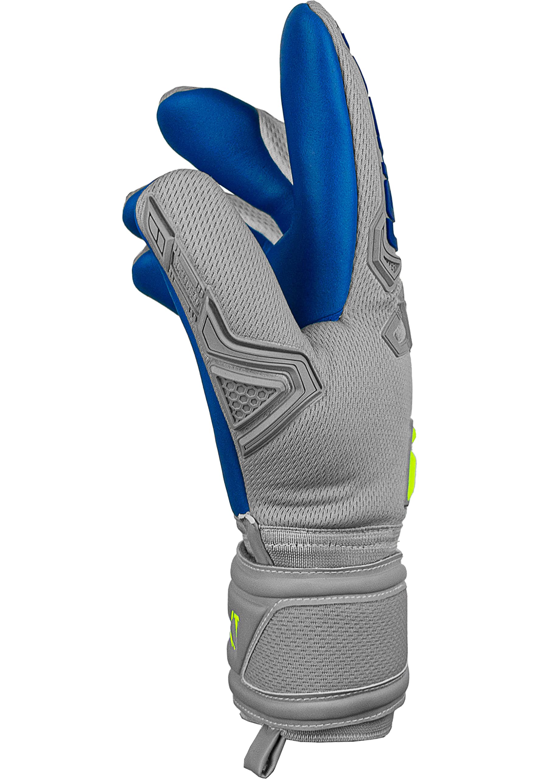 Reusch Attrakt Freegel Guantes Vapor Gray/Safety Yellow/D 11