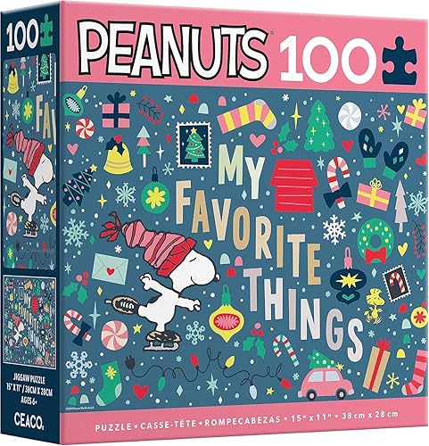 Ceaco Snoopy's Favorite Things - Rompecabezas de 100 piezas