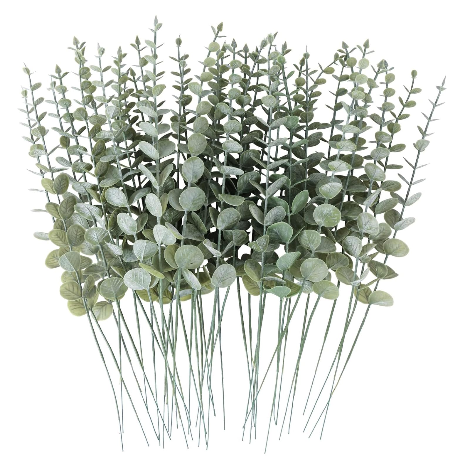 Artificial Eucalyptus Stems for Vase, Shower Wedding Table Decor Artificial Flowers for Decoration Babys Breath Greenery Dining Centerpiece Greenery Vase Filler (Eucalyptus Branches 40pcs)