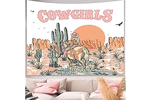 Apdidl Country Western Tapestry: Girly Decor for Cowgirl Rooms