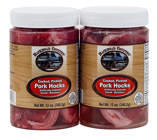 Backroad Country Pickled Cured Pork Hocks 12 Ounces Pack of