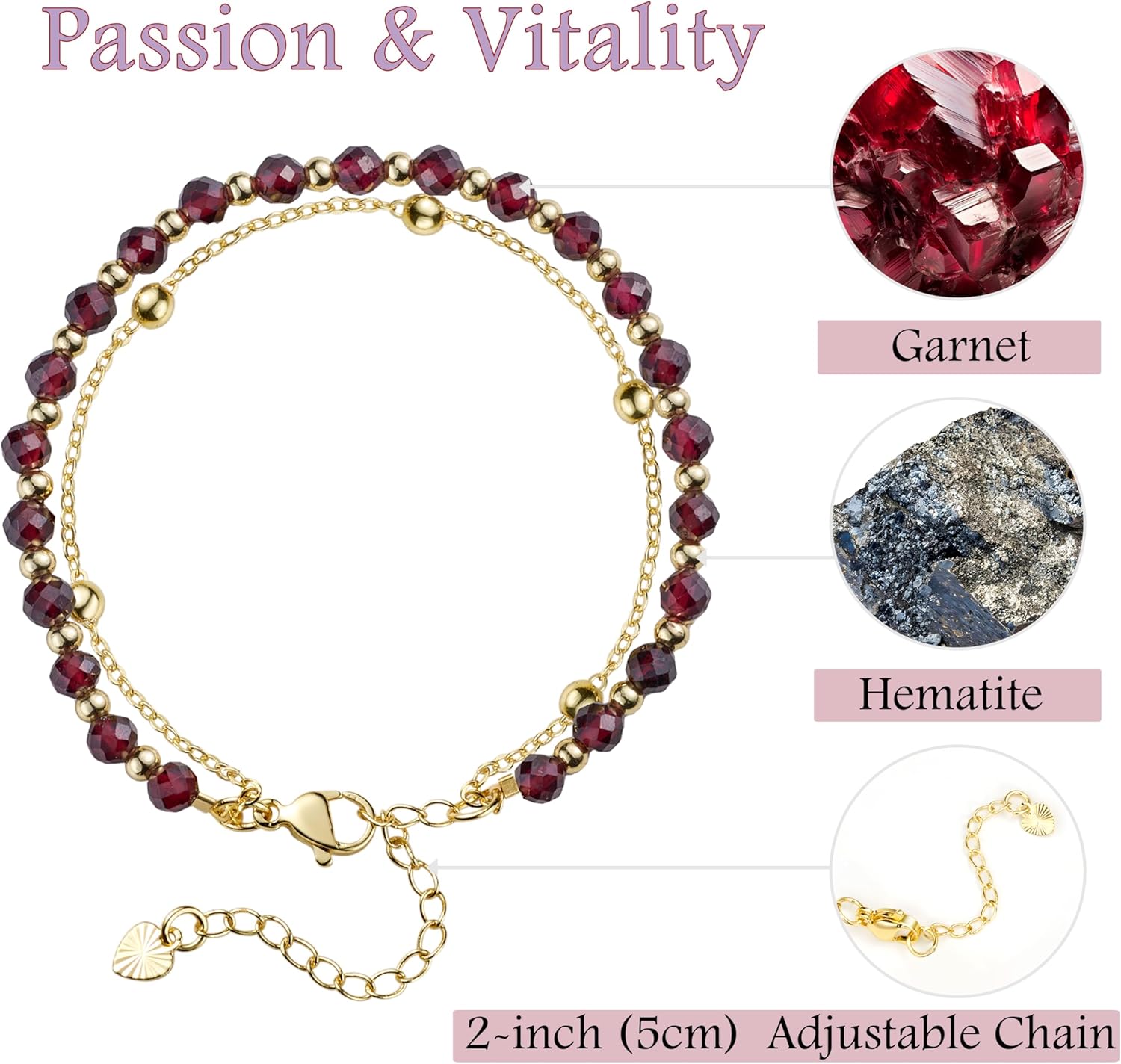 Farfume Crystal Bracelet Beaded Bracelets 4mm Natural Stone Beads Gemstone Handmade Jewelry Valentine's Day Gifts - Image 3