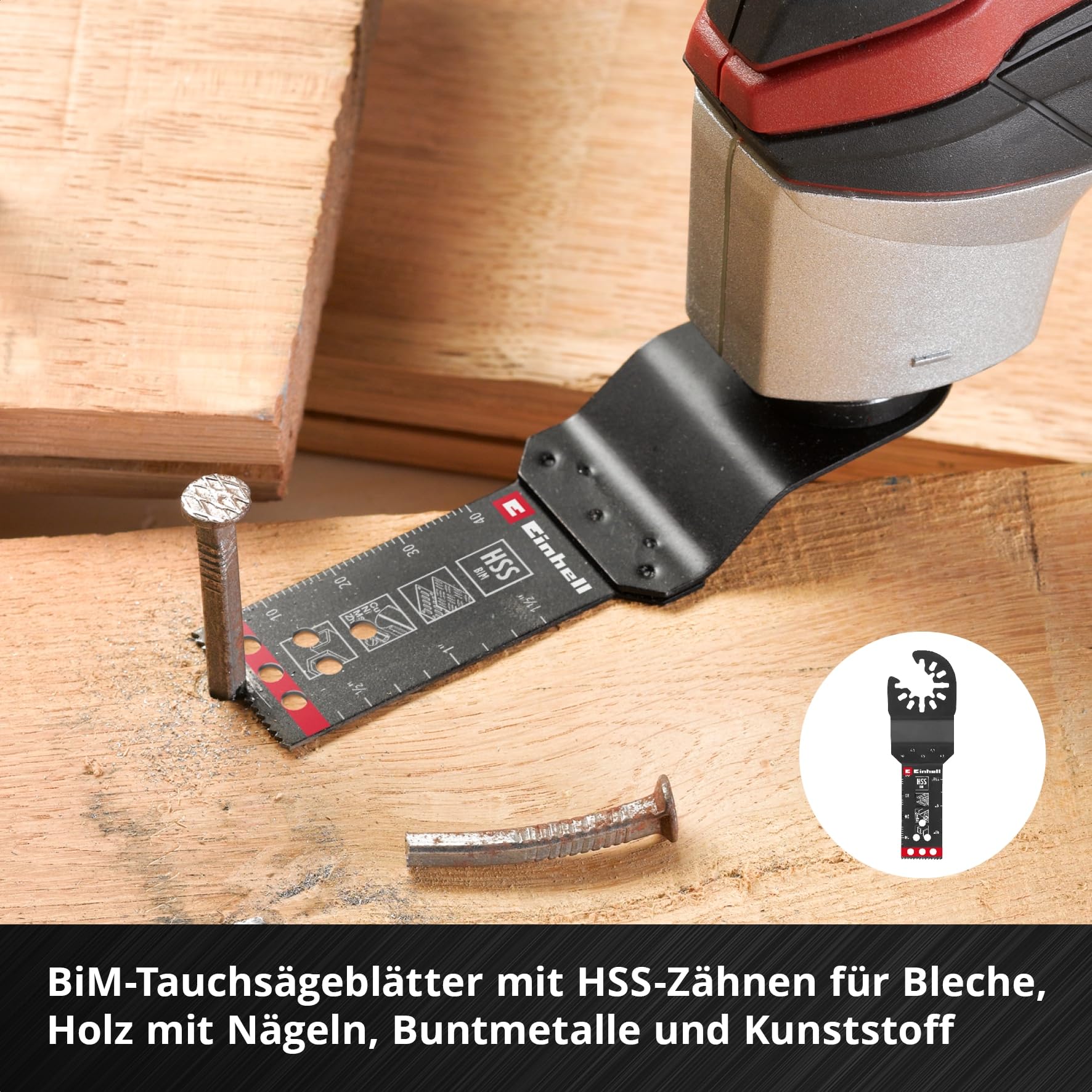 Einhell XL-Plus-CASE 35-delige Multitoolset Voor Hout En Metaal - Incl. Zaagbladen, Schuurpapier En Dremel Adapter