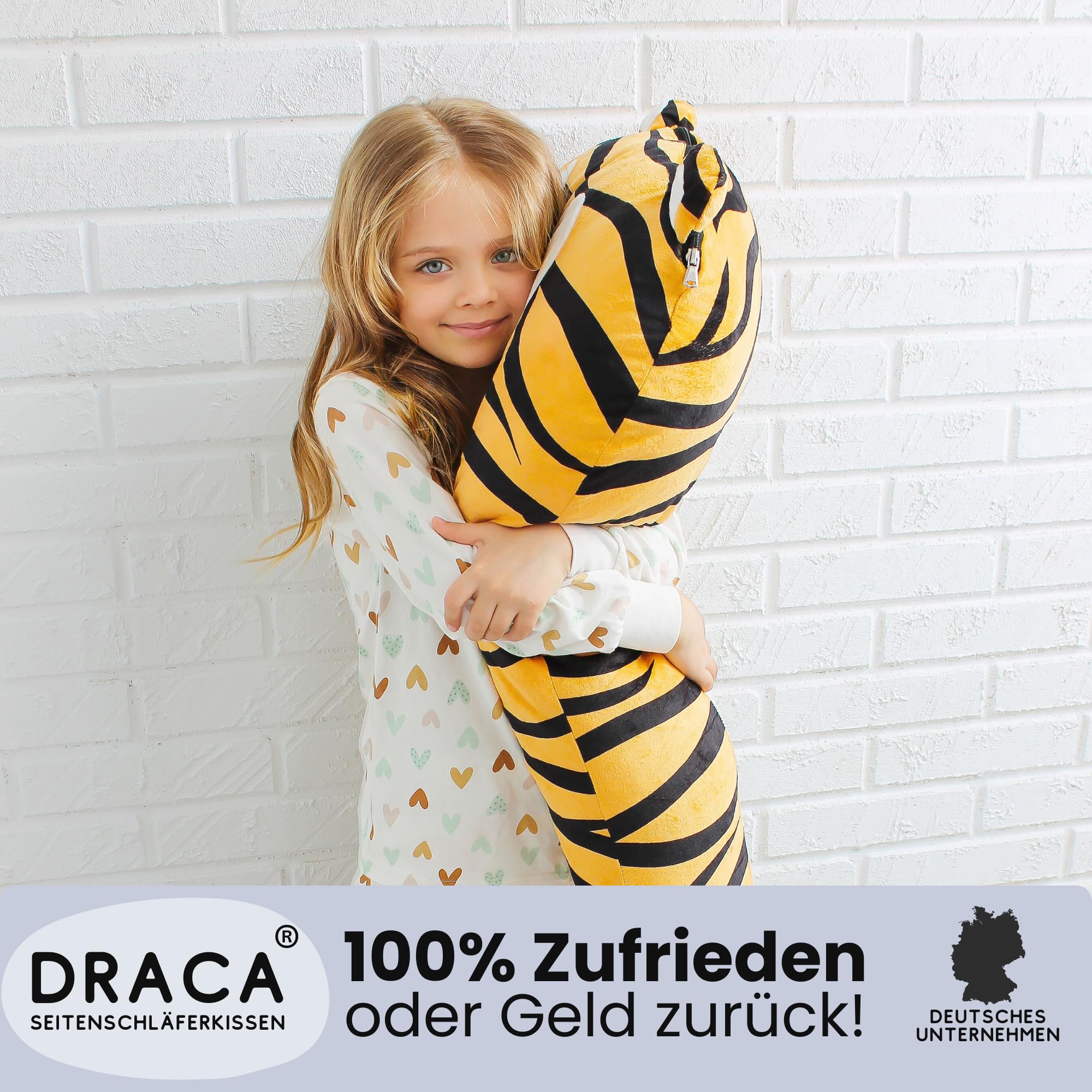DRACA Poduszka do spania na boku dla dzieci, pingwin, komfortowa, cudowna poduszka, antystresowa, ADHD, poduszka dla dzieci, poduszka do zasypiania, poduszka wielofunkcyjna, w kształcie zwierzęcia,