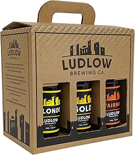 Beer Lovers Ludlow Mixed English Pale, Blonde & Golden Ale Beer Gift Set (6 x 500ml Bottles) - A Selection of Premium Beers: Brewed by a British Craft Brewery