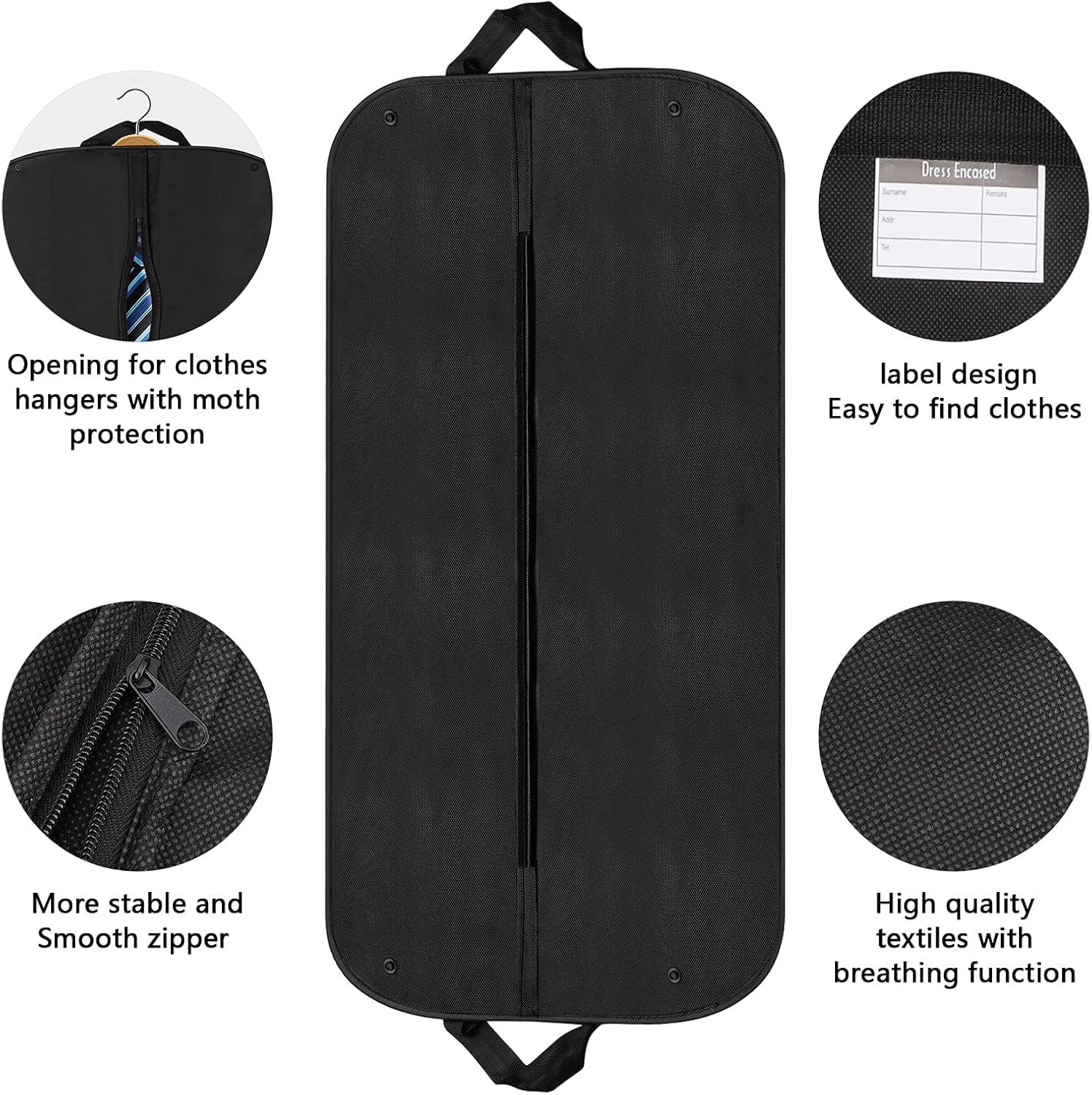 2 Borse Portaabiti Da Viaggio 100x60cm - Custodie Antipolvere Per Abiti, Ideali Per Armadio E Trasporto - Foto 10
