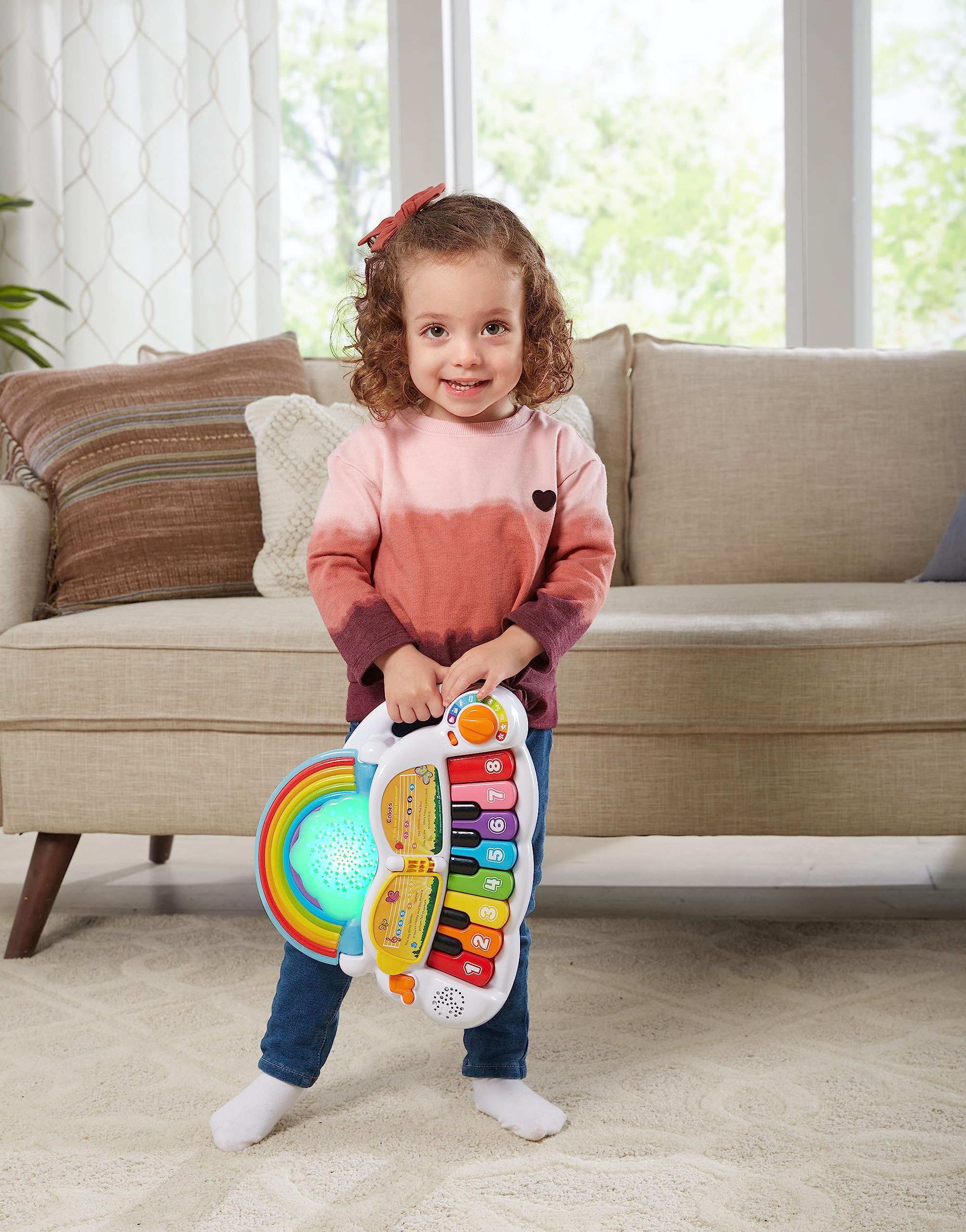 Leapfrog VTech - Piano arcoíris, Juguete Interactivo para niños +1 año, Descubre la música, Aprende Vocabulario en inglés, Versión ESP
