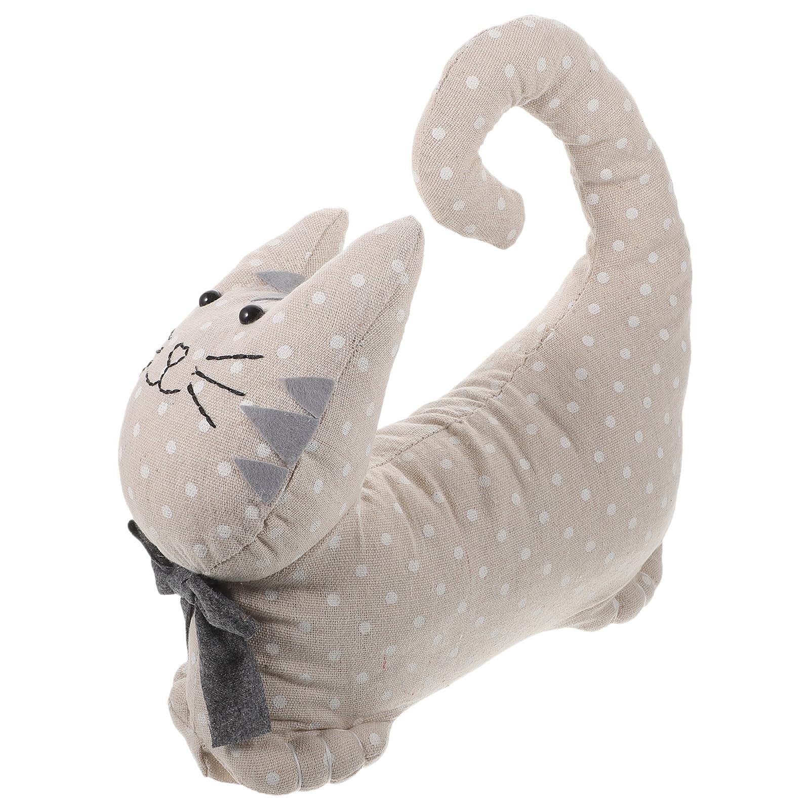 SUPVOX Fermaporta da Pavimento di Cotone a Forma di Gatto Decorativo e Ponderato per Ufficio e Bagno, Accessorio Simpatico per Nuovi Proprietari di Casa
