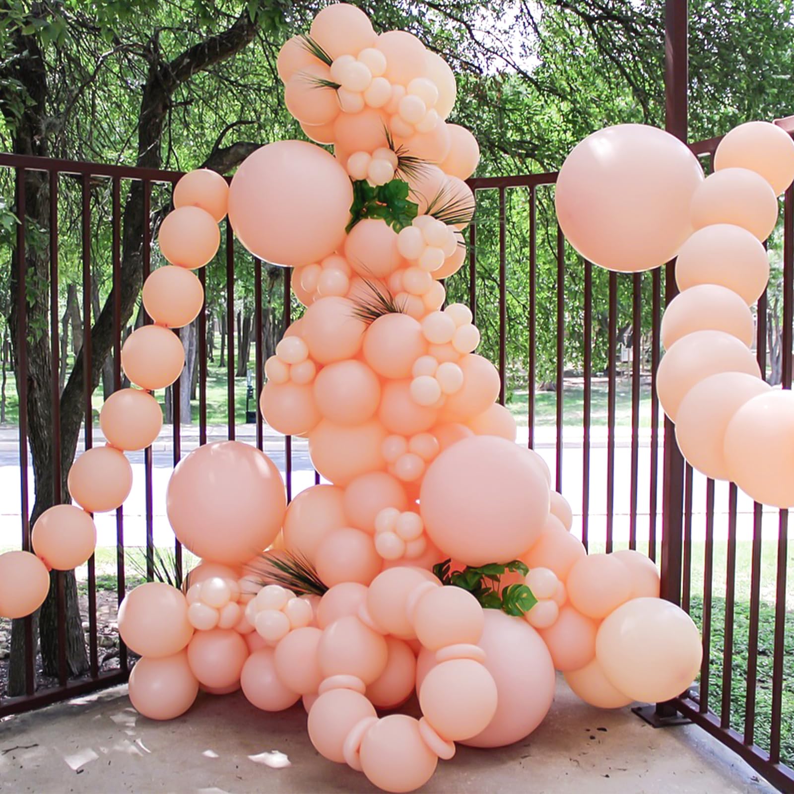 Palloncini in lattice color pesca, 30,5 cm, arancione pastello, 50 palloncini per feste per baby shower, matrimoni, feste di compleanno, decorazioni
