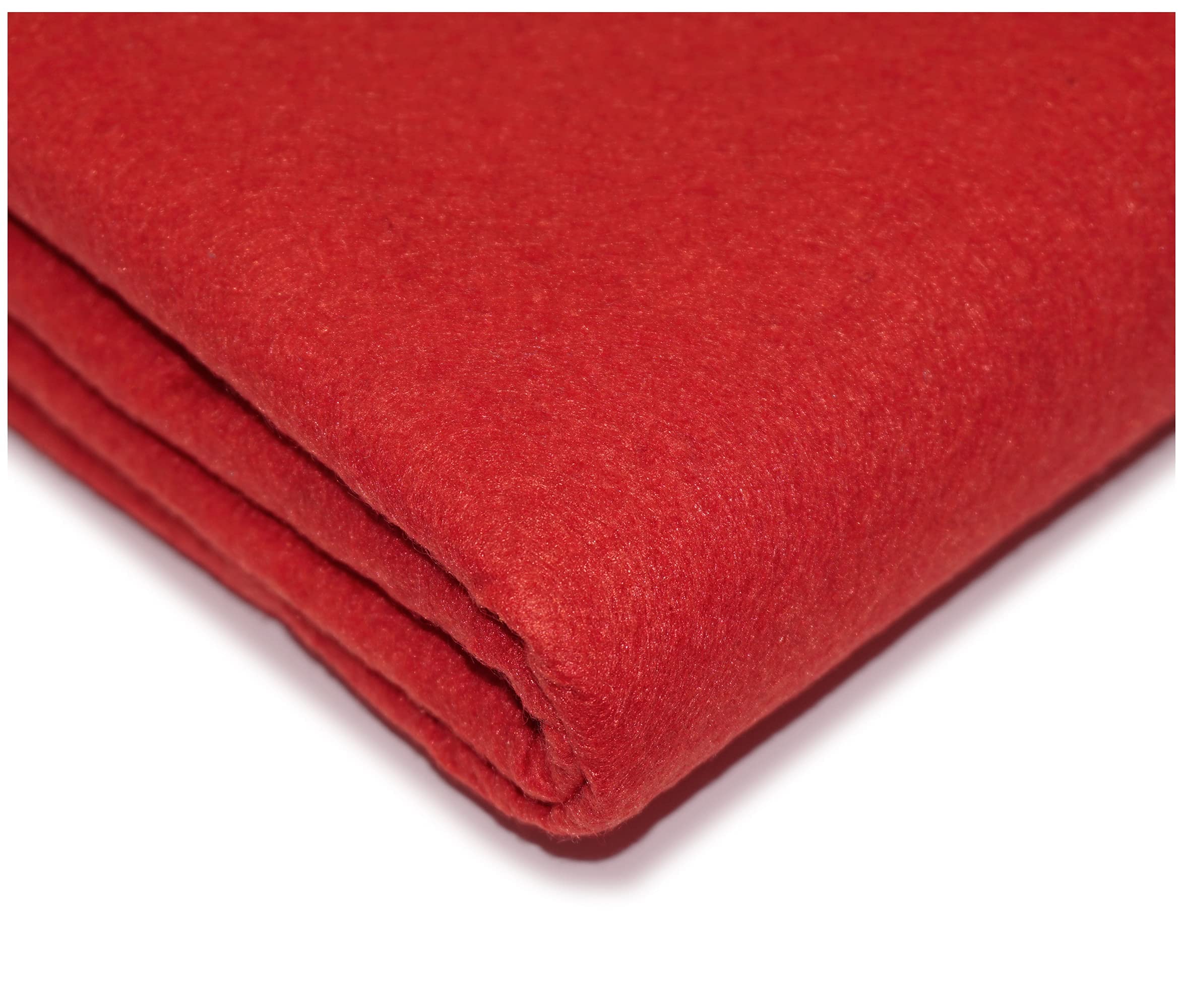 "Get Crafting" 100% Acrylic Felt Fabric Perfect for Arts & Crafts, Sewing Material - 150cm Wide, Available in 30 Vibrant Colours (Sold by The Metre, Red)