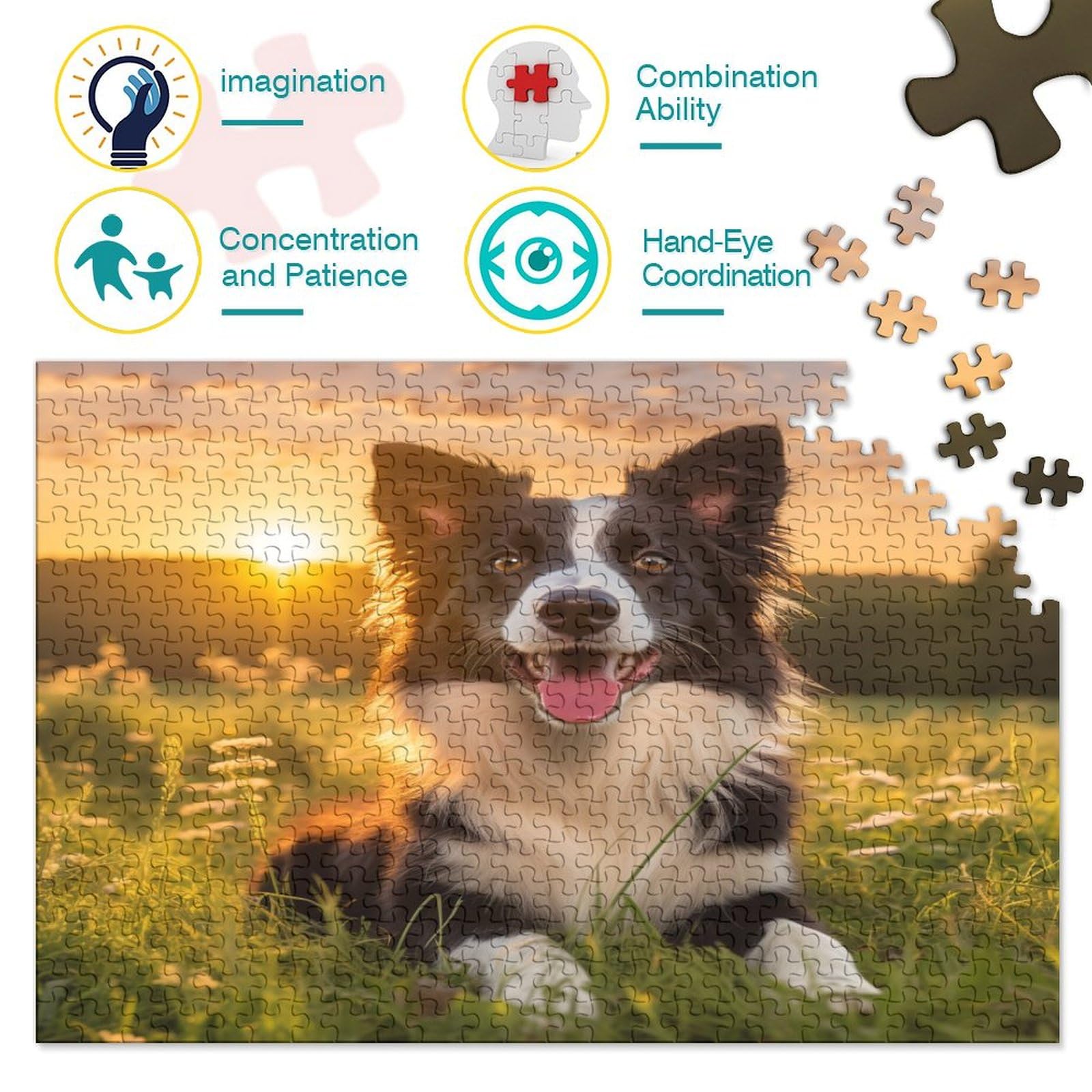 Puzzle 1000 Pezzi Per Adulti - Cane Corso, 75x50 Cm, Poster Incluso, Regalo Idea