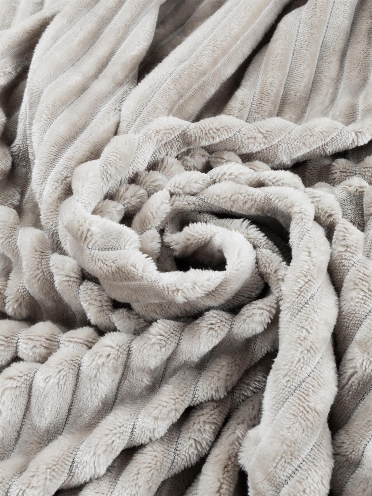 2er Set Spannbettlaken aus Streifen-Flanell in verschiedenen Größen für hohe Matratzen | 90-100 cm x 200 cm bis 200 cm x 200 cm Farbe Taupe Größe 90-100 cm × 200 cm
