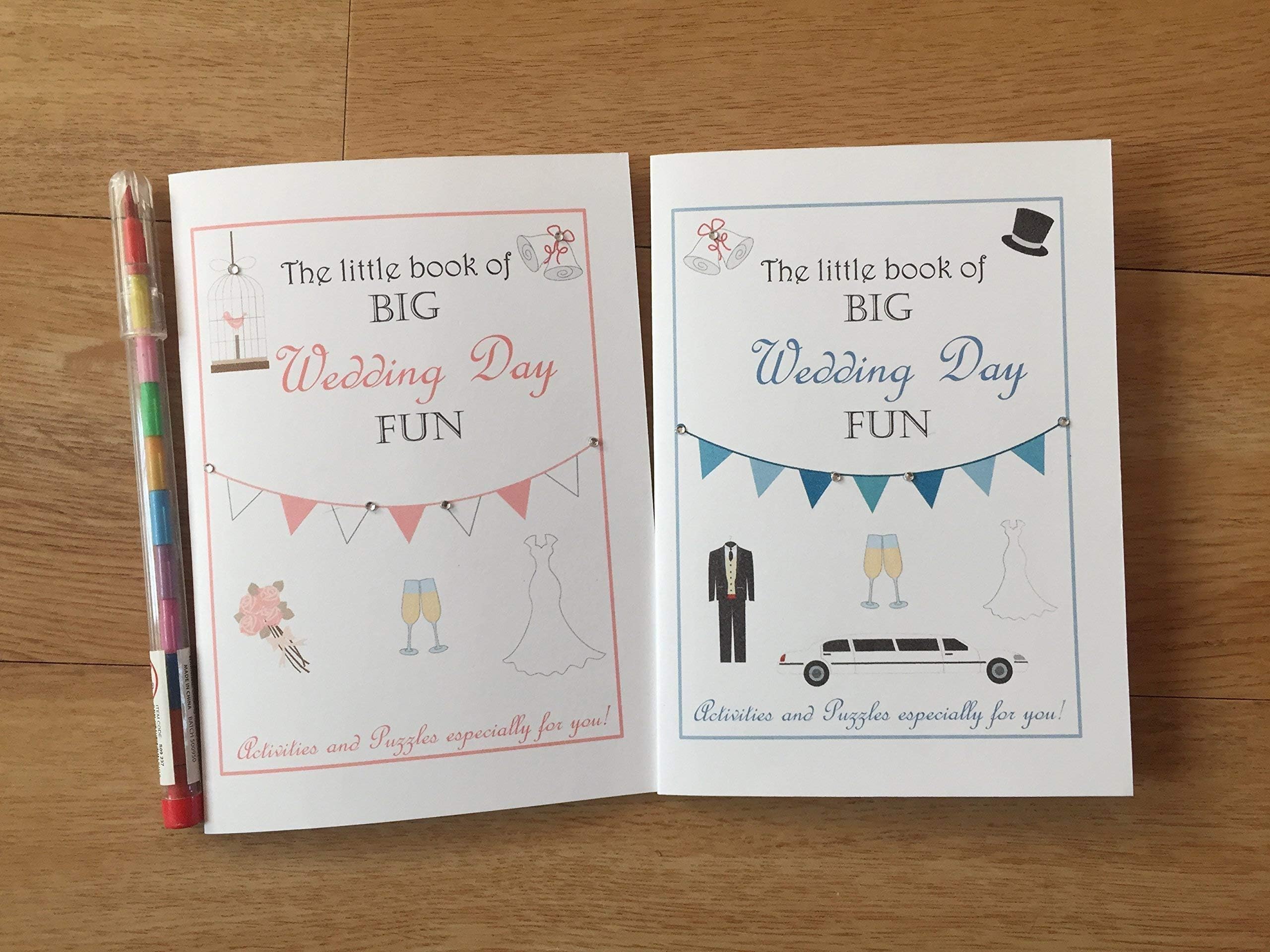 A6 Children's Wedding Day Fun Activity Pack, Colouring Book
