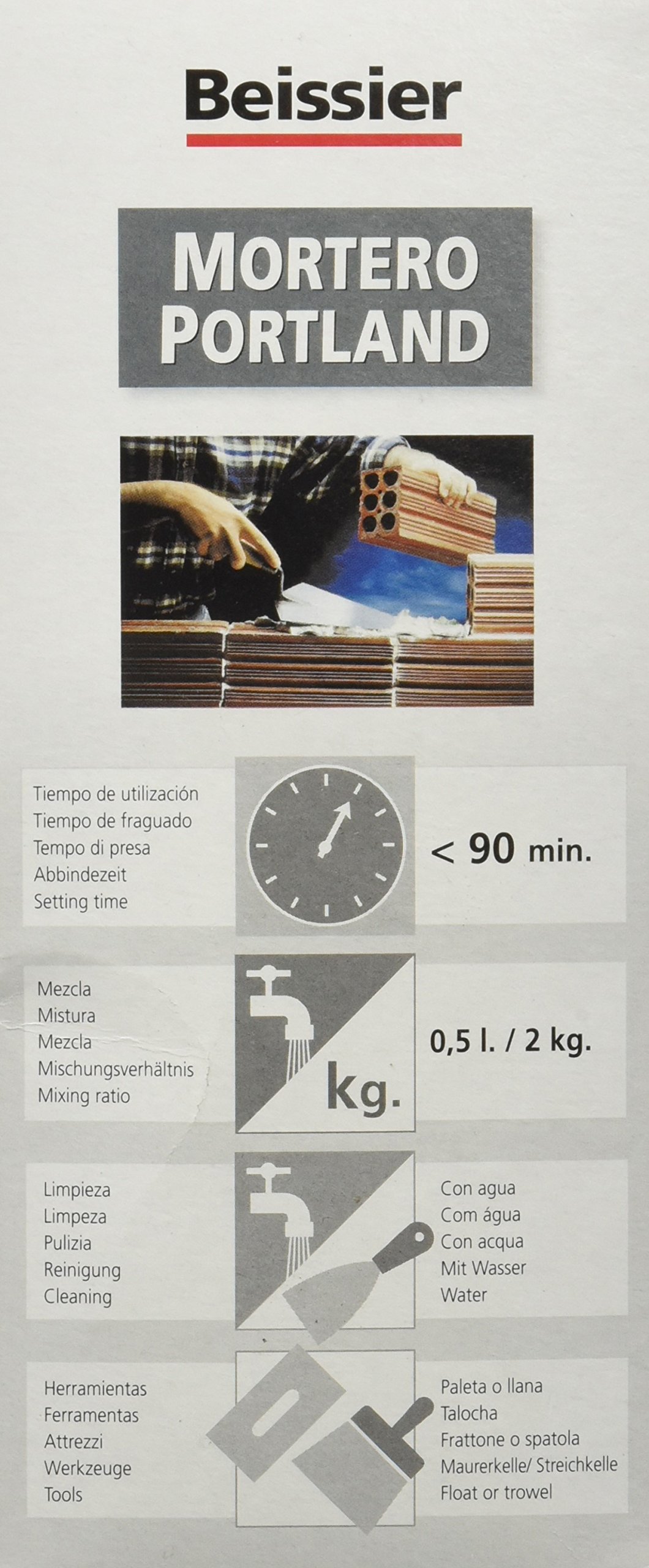Beissier M50144 Mortero porland 2 kg