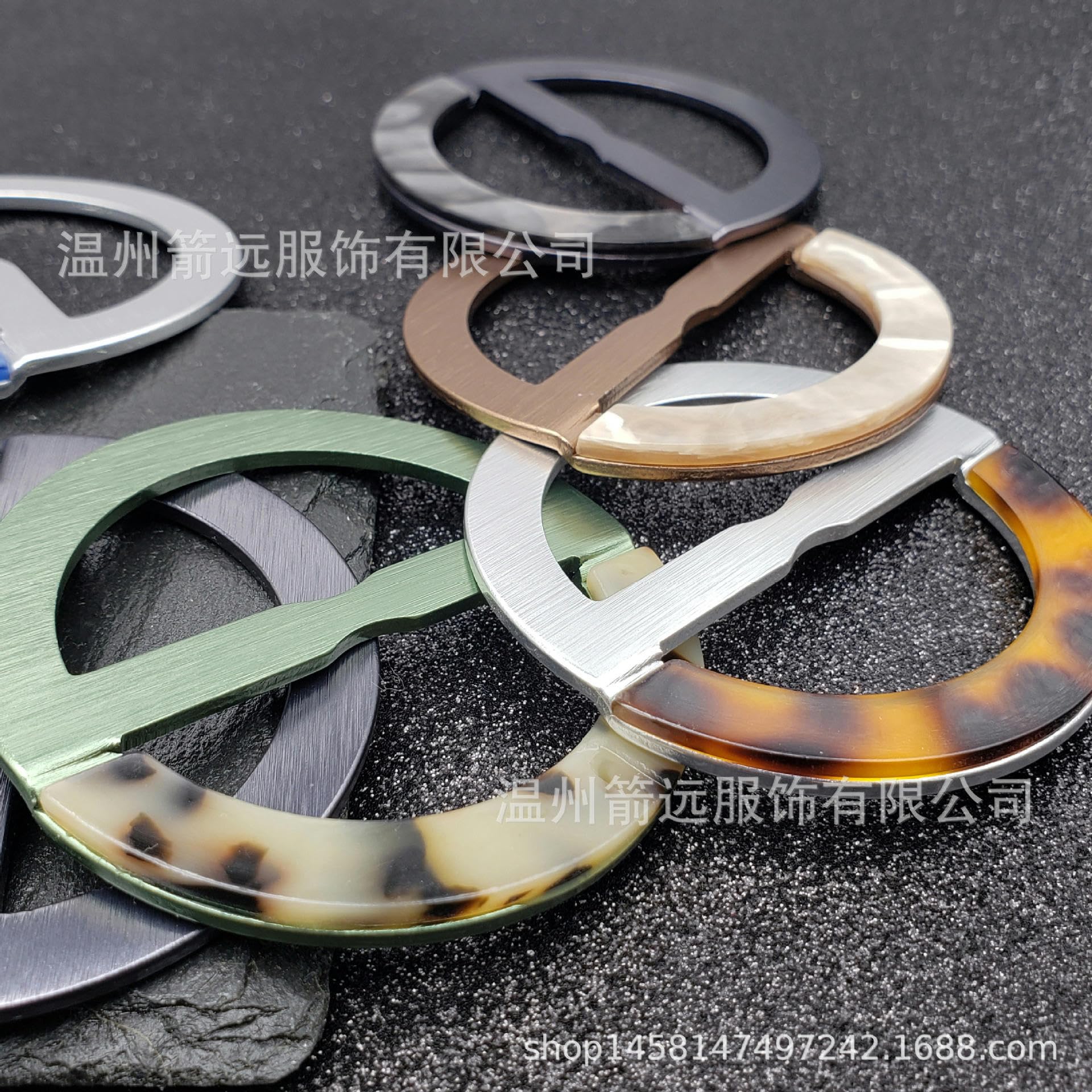 Wewnętrzny 23/50 mm 6 szt. okrągły metalowy pasek z żywicy klamra jedwabny szalik pierścień klips klamra talii T shirt spinki do krawata dla kobiet płaszcz plecak pasek