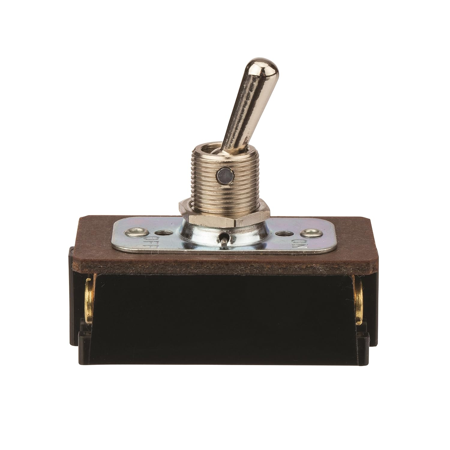 NSI 78300TS Toggle Switch, Maintained Contact and Multiple Pole, On Off Circuit Function, DPST, Brass/Nickel Actuator, 20/10 amps at 125/250 VAC/DC, Screws Connection | On Off Circuit Function; DPST; Brass/Nickel Actuator; 20/10 amps at 125/250 VAC/DC; Screws Connection